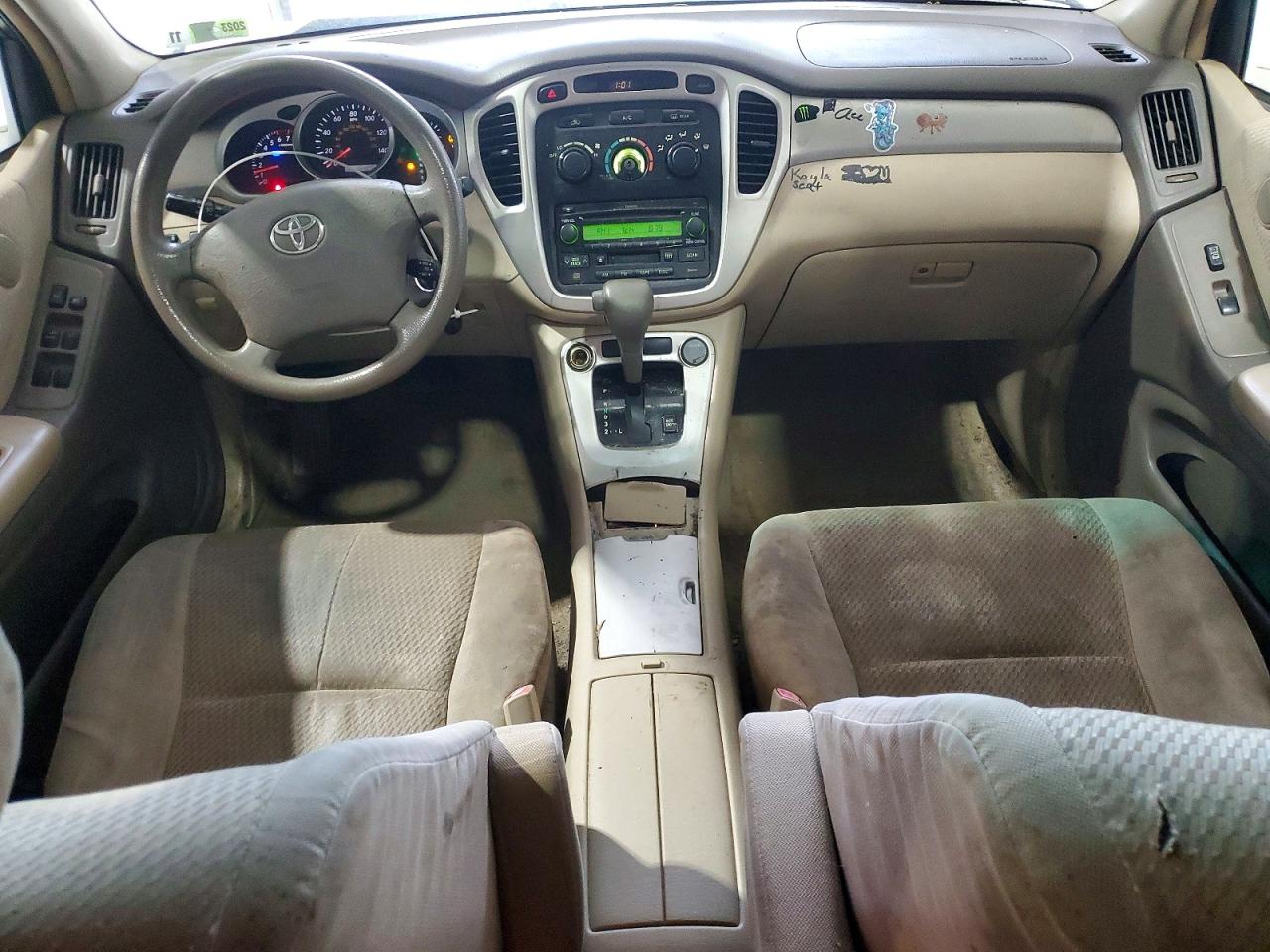 2005 Toyota Highlander Limited White vin: JTEEP21A350108278