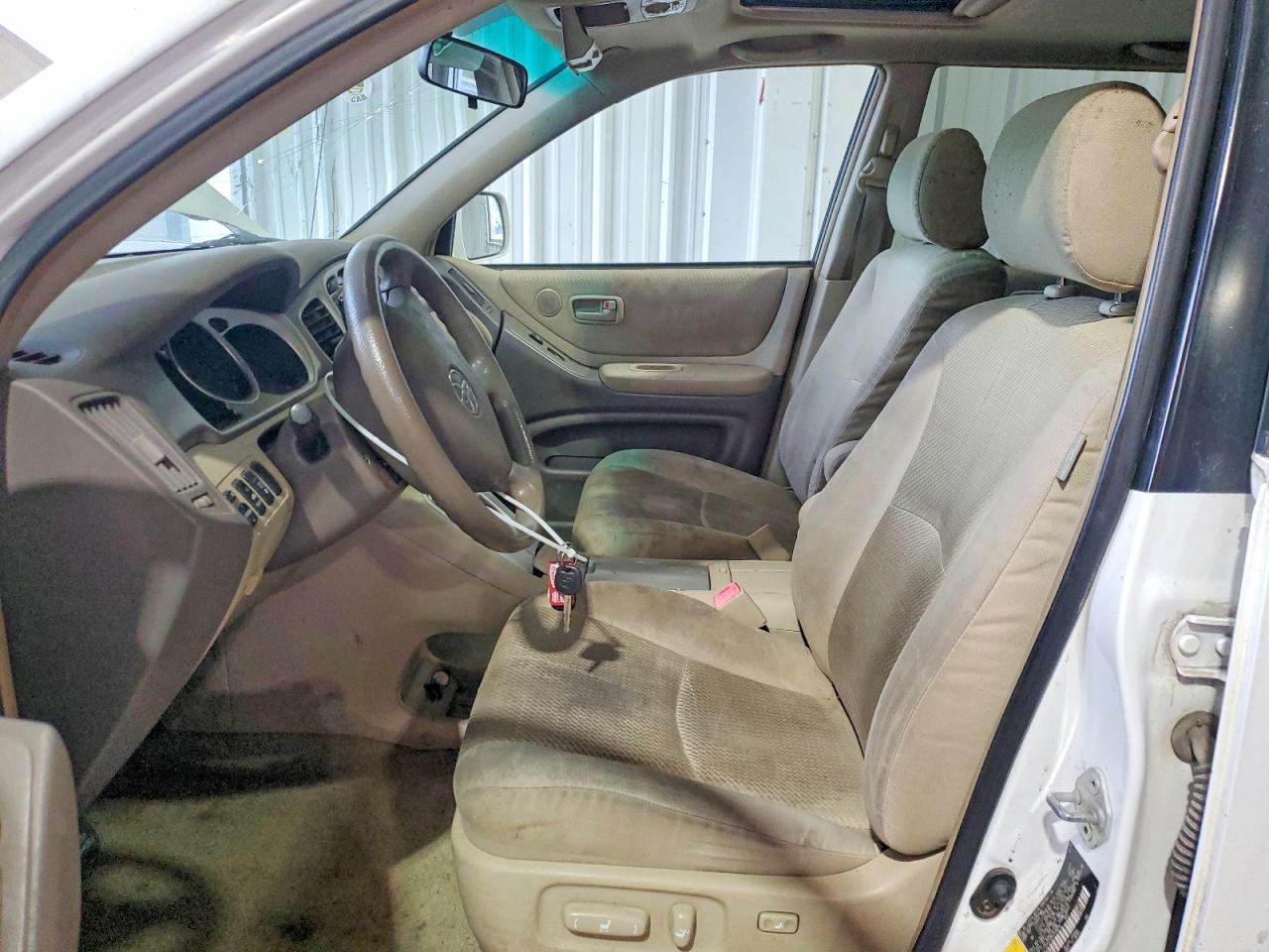 2005 Toyota Highlander Limited White vin: JTEEP21A350108278