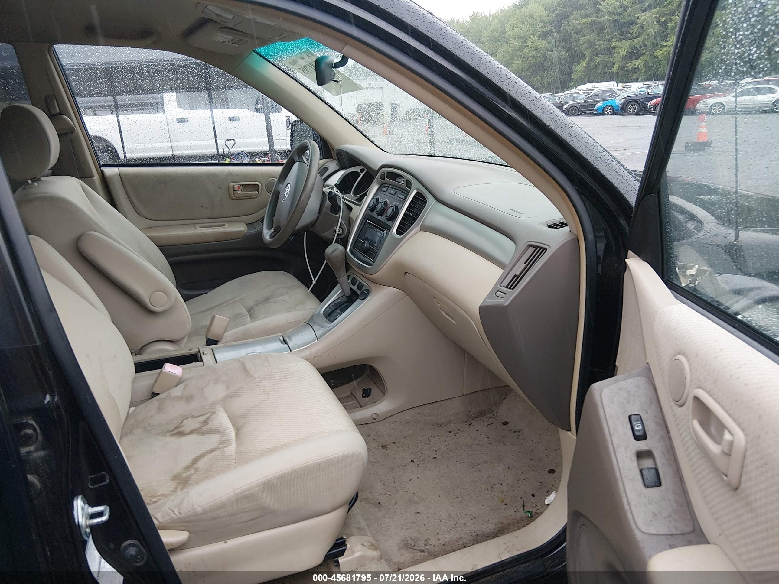 2005 Toyota Highlander V6 Black vin: JTEEP21A350111908