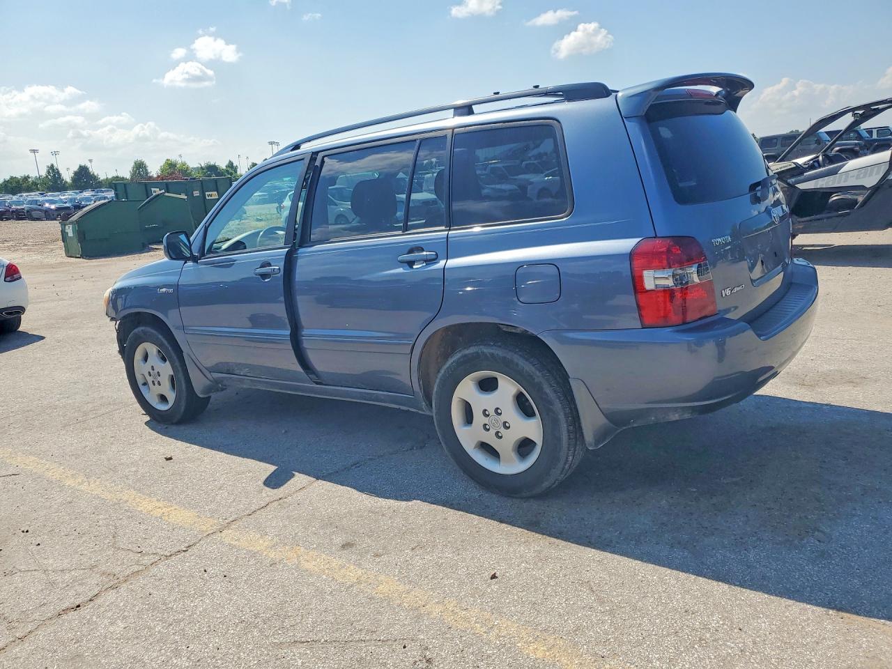 2005 Toyota Highlander Limited Blue vin: JTEEP21A350128014
