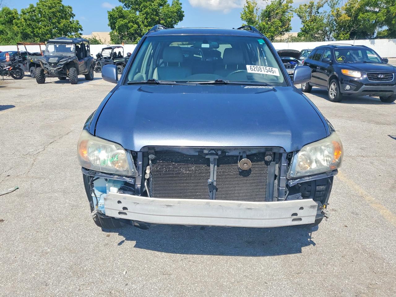 2005 Toyota Highlander Limited Blue vin: JTEEP21A350128014
