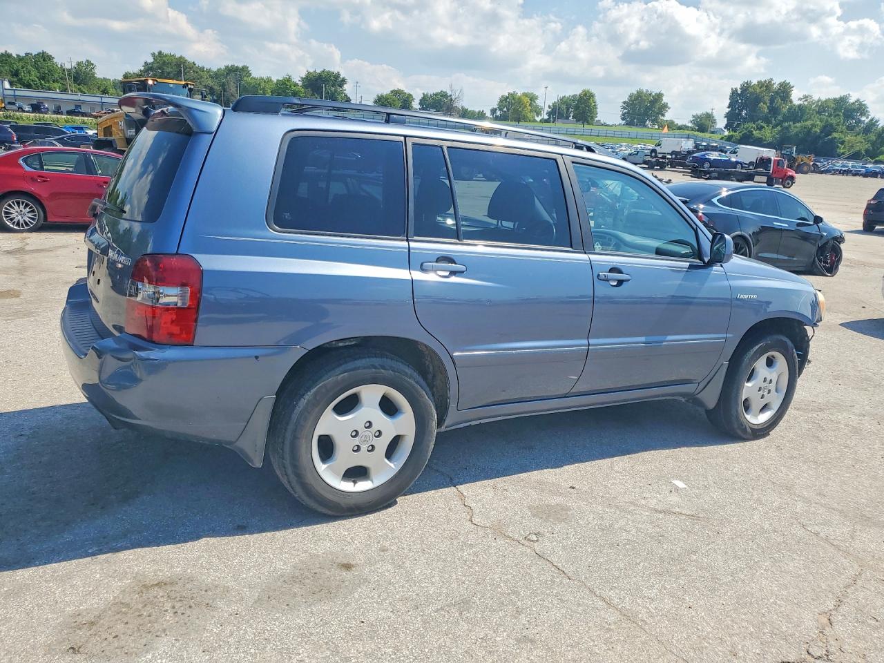 2005 Toyota Highlander Limited Blue vin: JTEEP21A350128014
