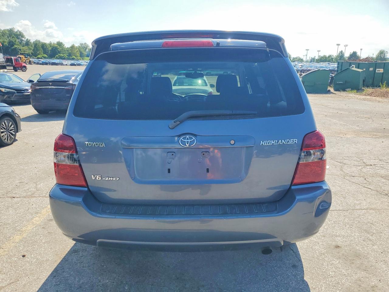 2005 Toyota Highlander Limited Blue vin: JTEEP21A350128014