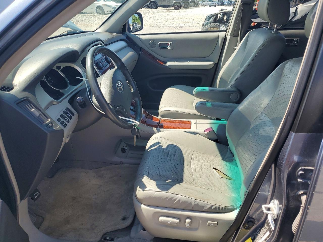 2005 Toyota Highlander Limited Blue vin: JTEEP21A350128014
