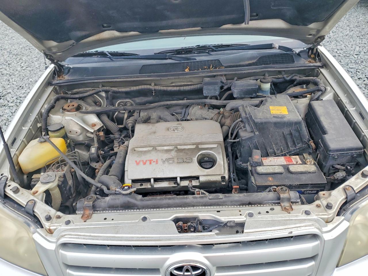 2006 Toyota Highlander Base Silver vin: JTEEP21A360157188