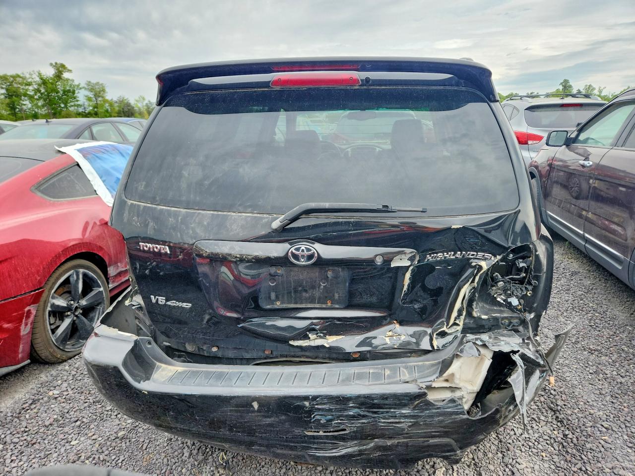 2006 Toyota Highlander Limited Черный vin: JTEEP21A360186786