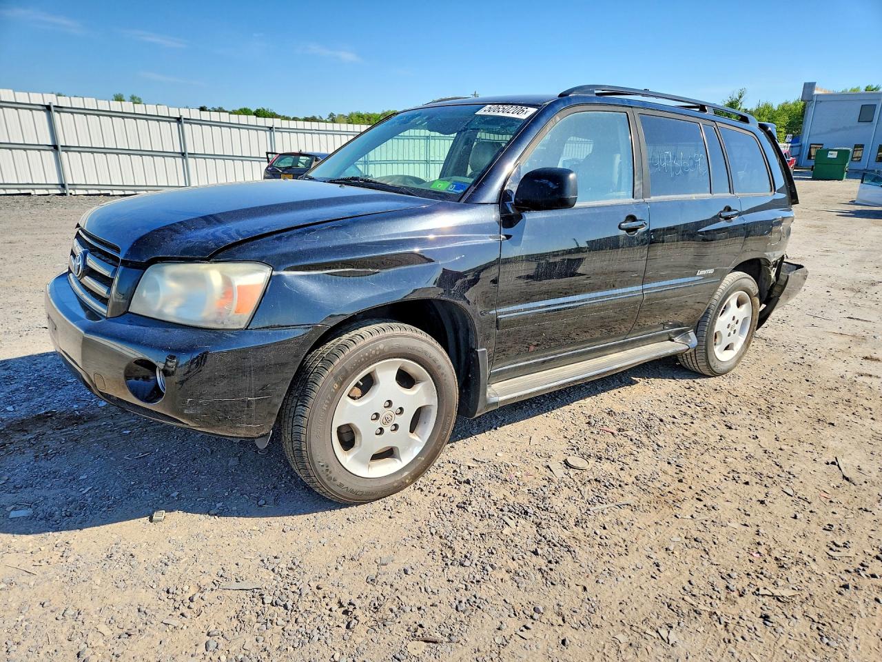 2006 Toyota Highlander Limited Black vin: JTEEP21A360186786