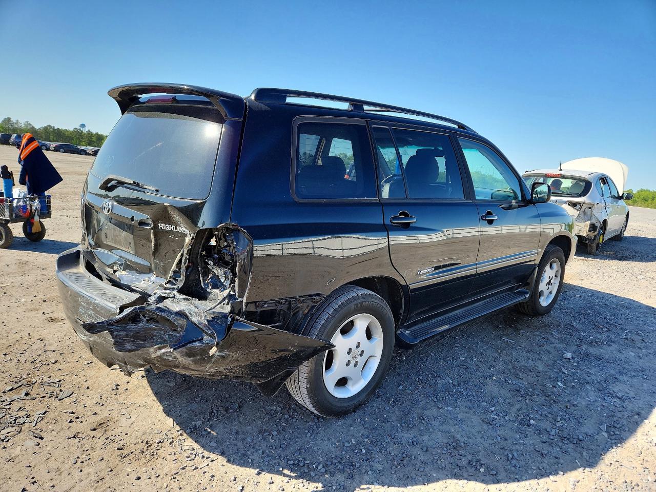 2006 Toyota Highlander Limited Черный vin: JTEEP21A360186786