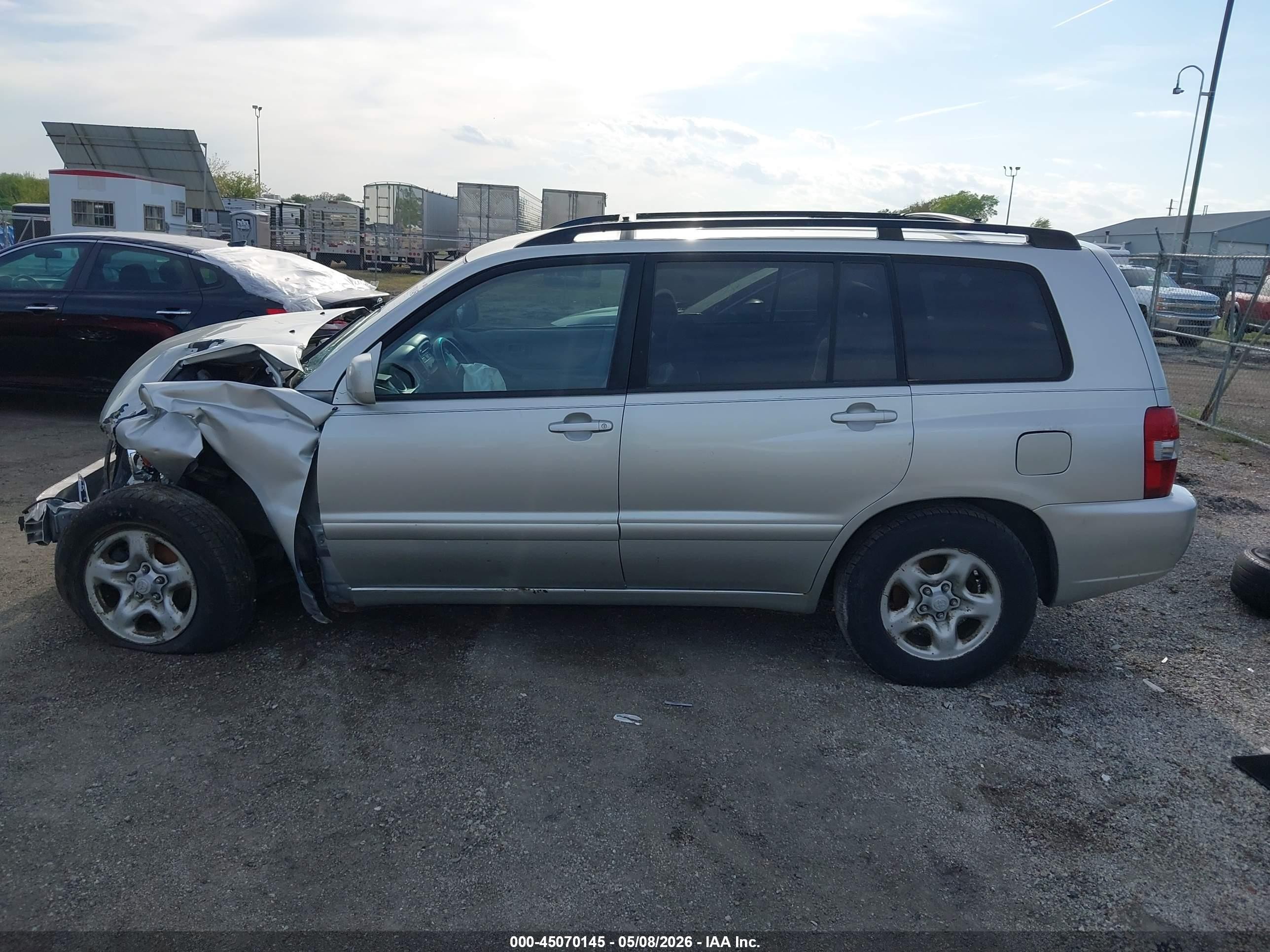 2007 Toyota Highlander V6 Silver vin: JTEEP21A370201658