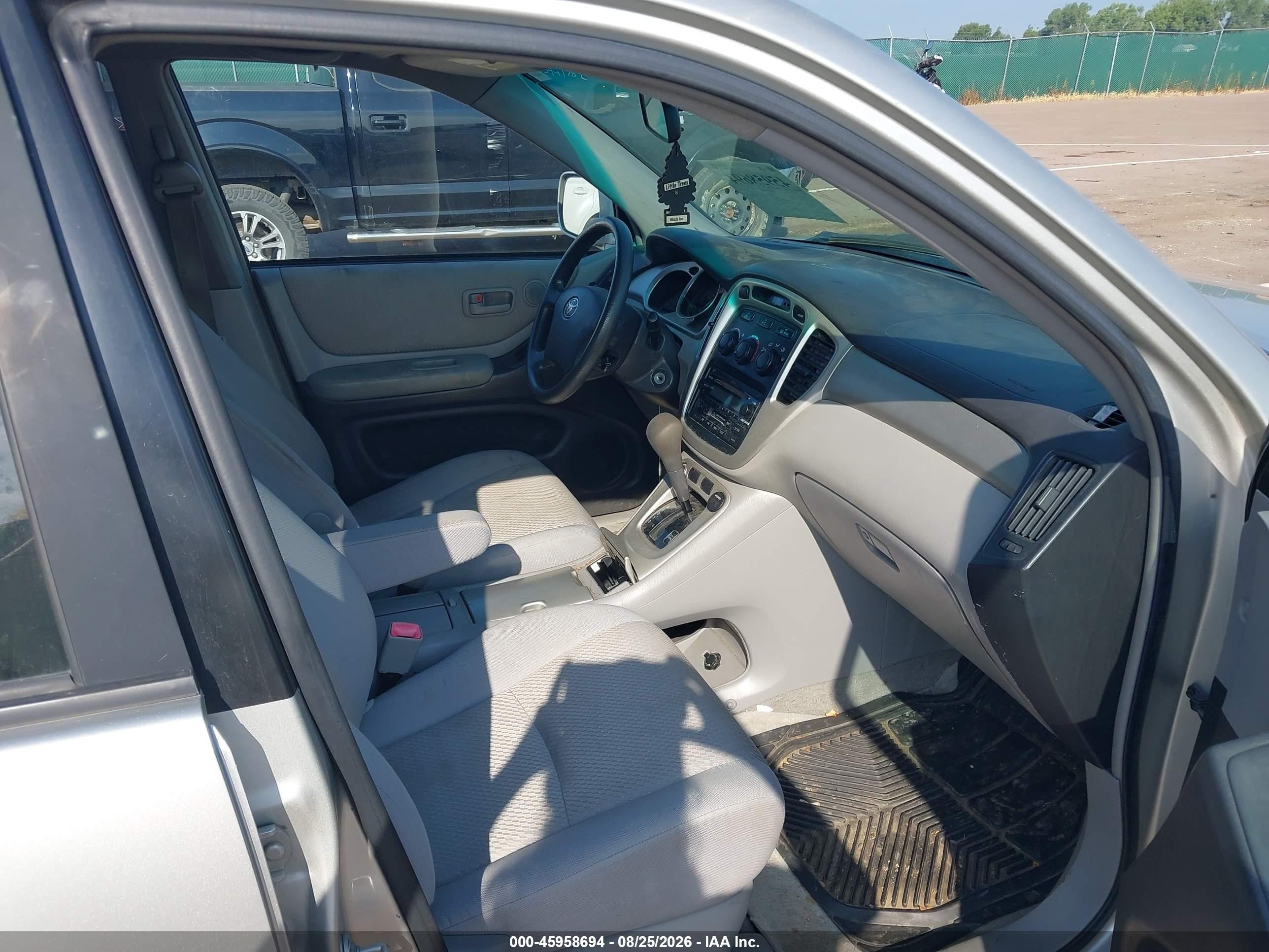2007 Toyota Highlander V6 Серебряный vin: JTEEP21A370205113