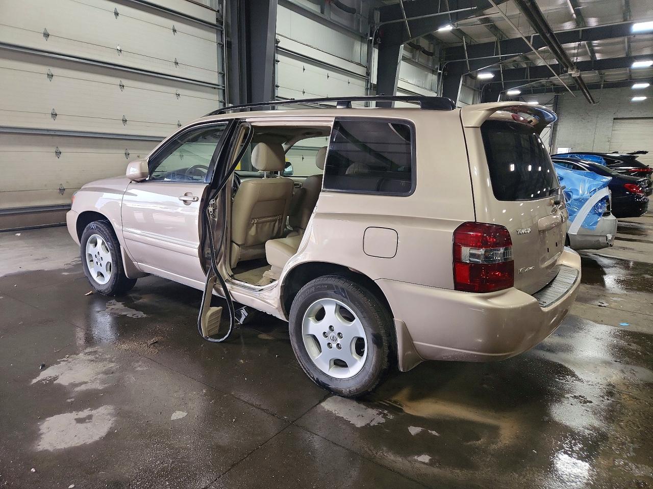 2007 Toyota Highlander Limited Tan vin: JTEEP21A370211753