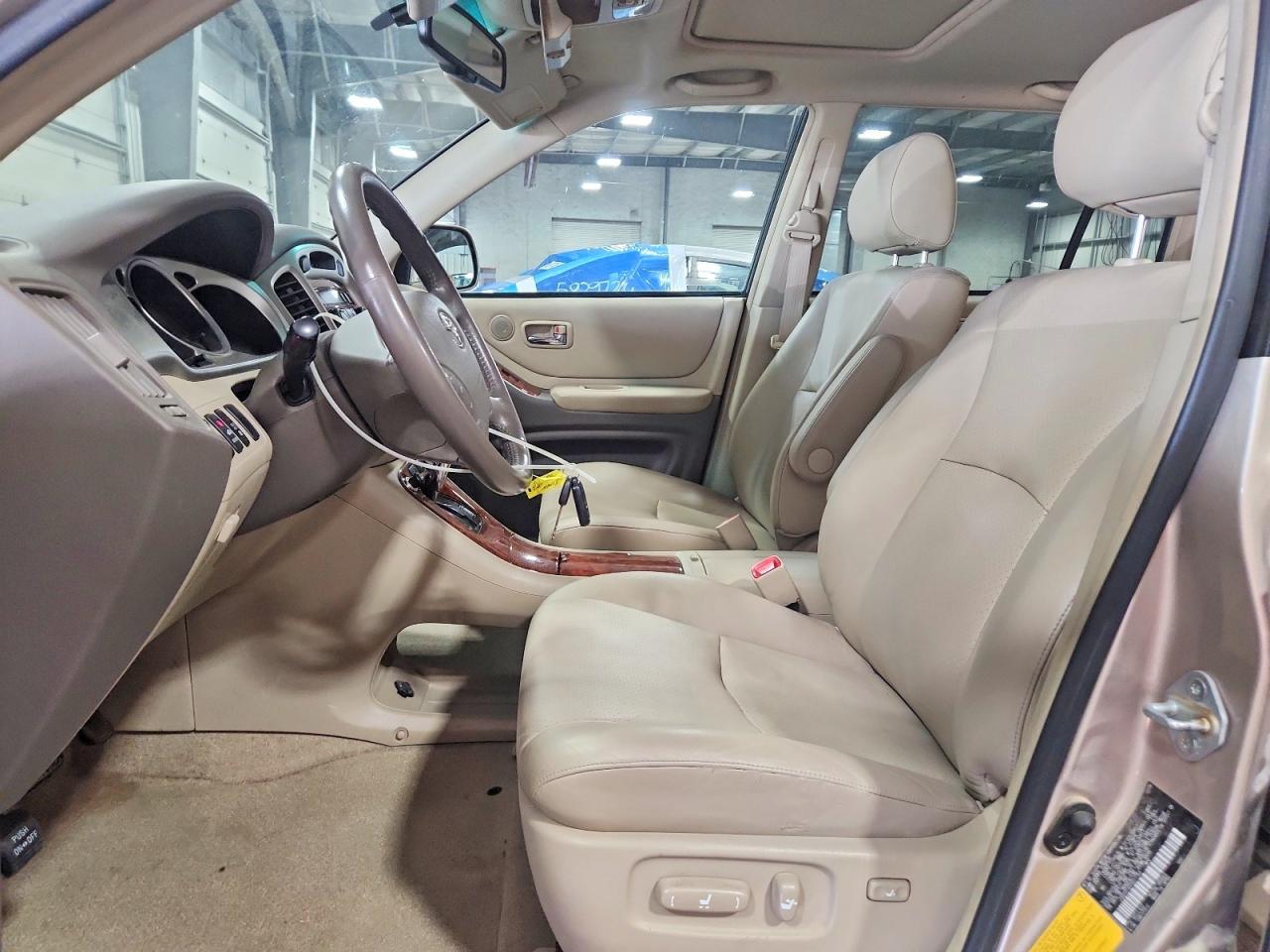 2007 Toyota Highlander Limited Tan vin: JTEEP21A370211753
