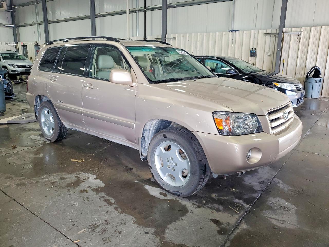 2007 Toyota Highlander Limited Tan vin: JTEEP21A370211753