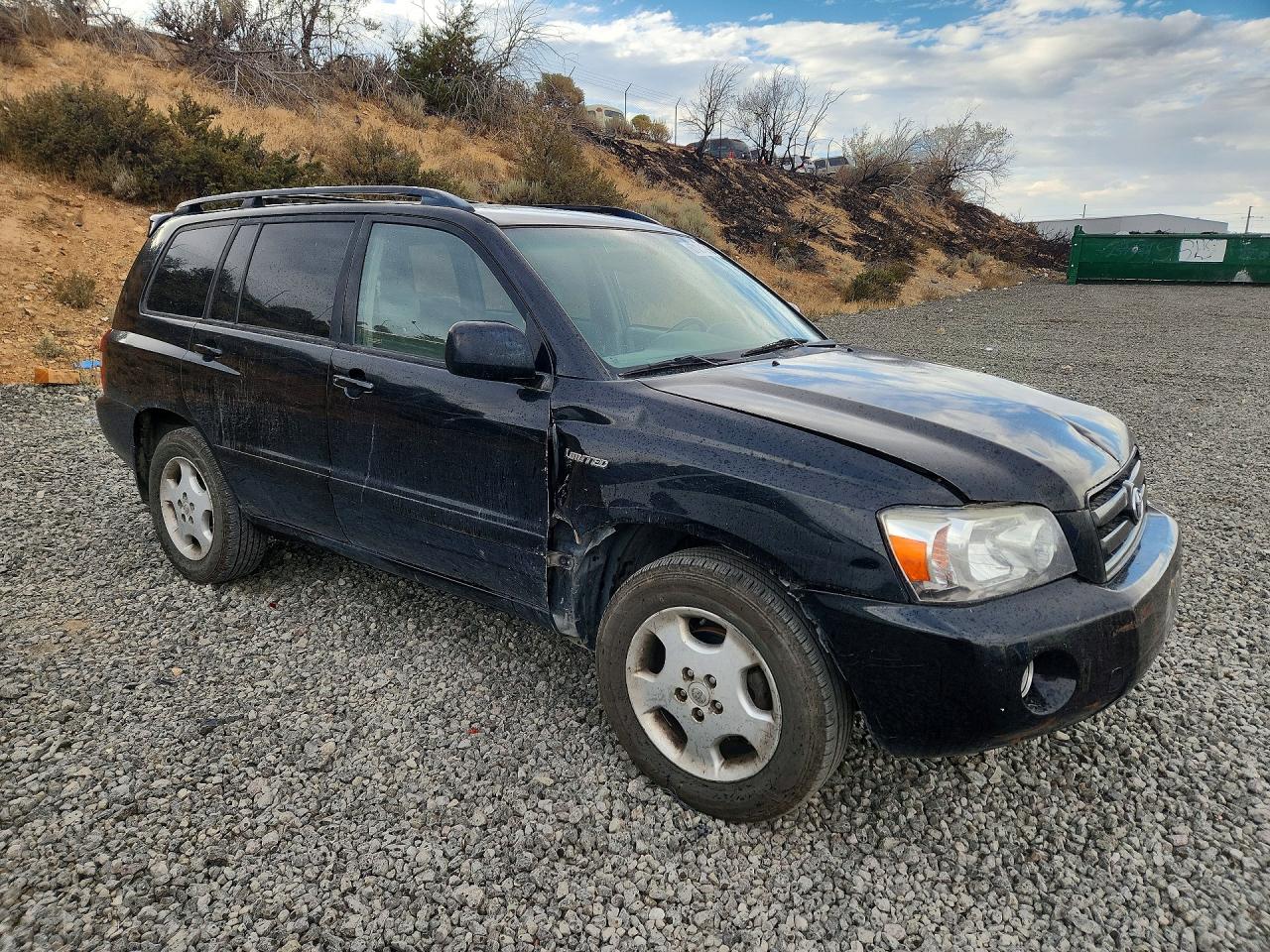 2004 Toyota Highlander Limited Black vin: JTEEP21A440031063