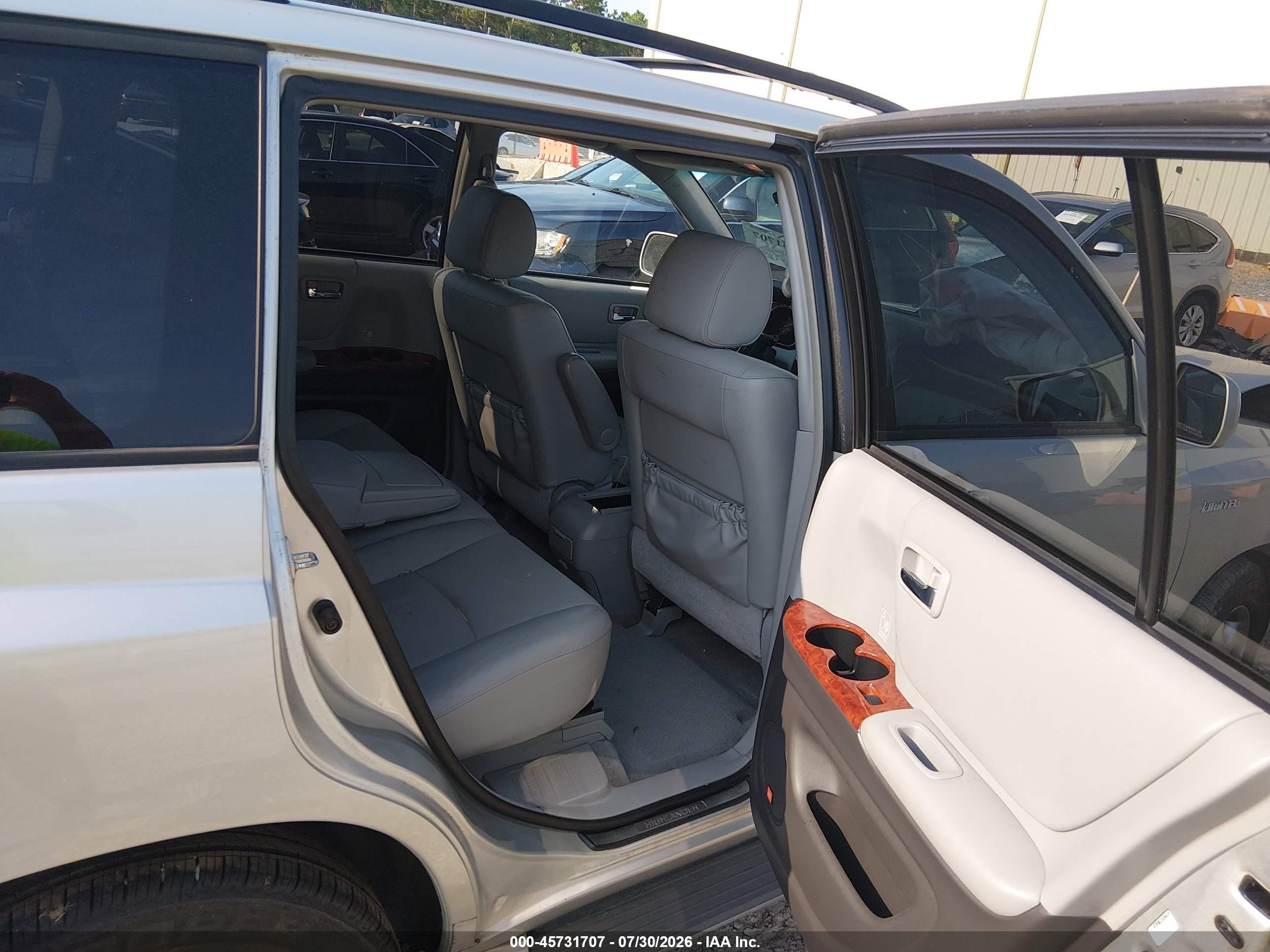 2004 Toyota Highlander Limited V6 Gray vin: JTEEP21A440050325