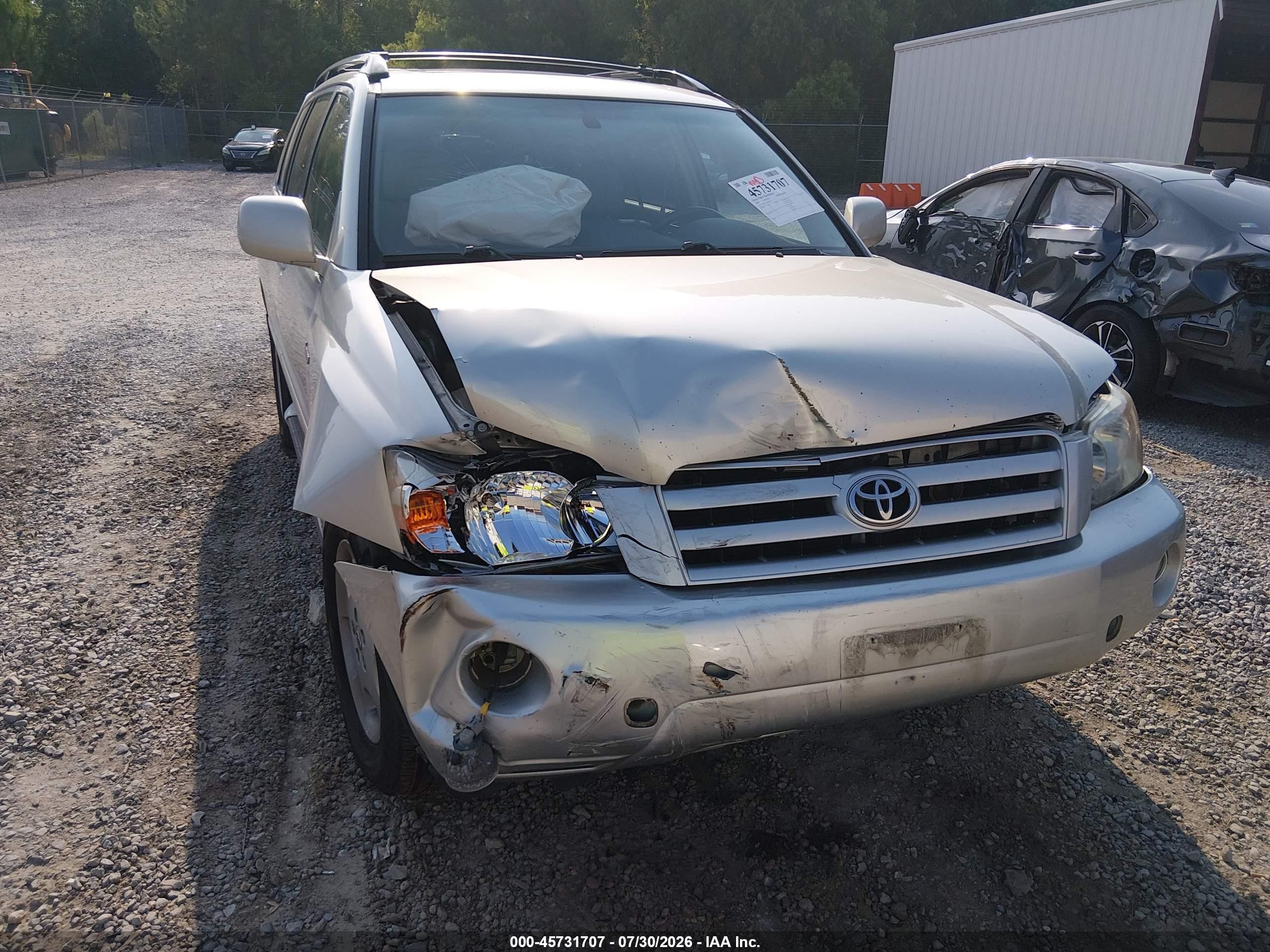 2004 Toyota Highlander Limited V6 Gray vin: JTEEP21A440050325