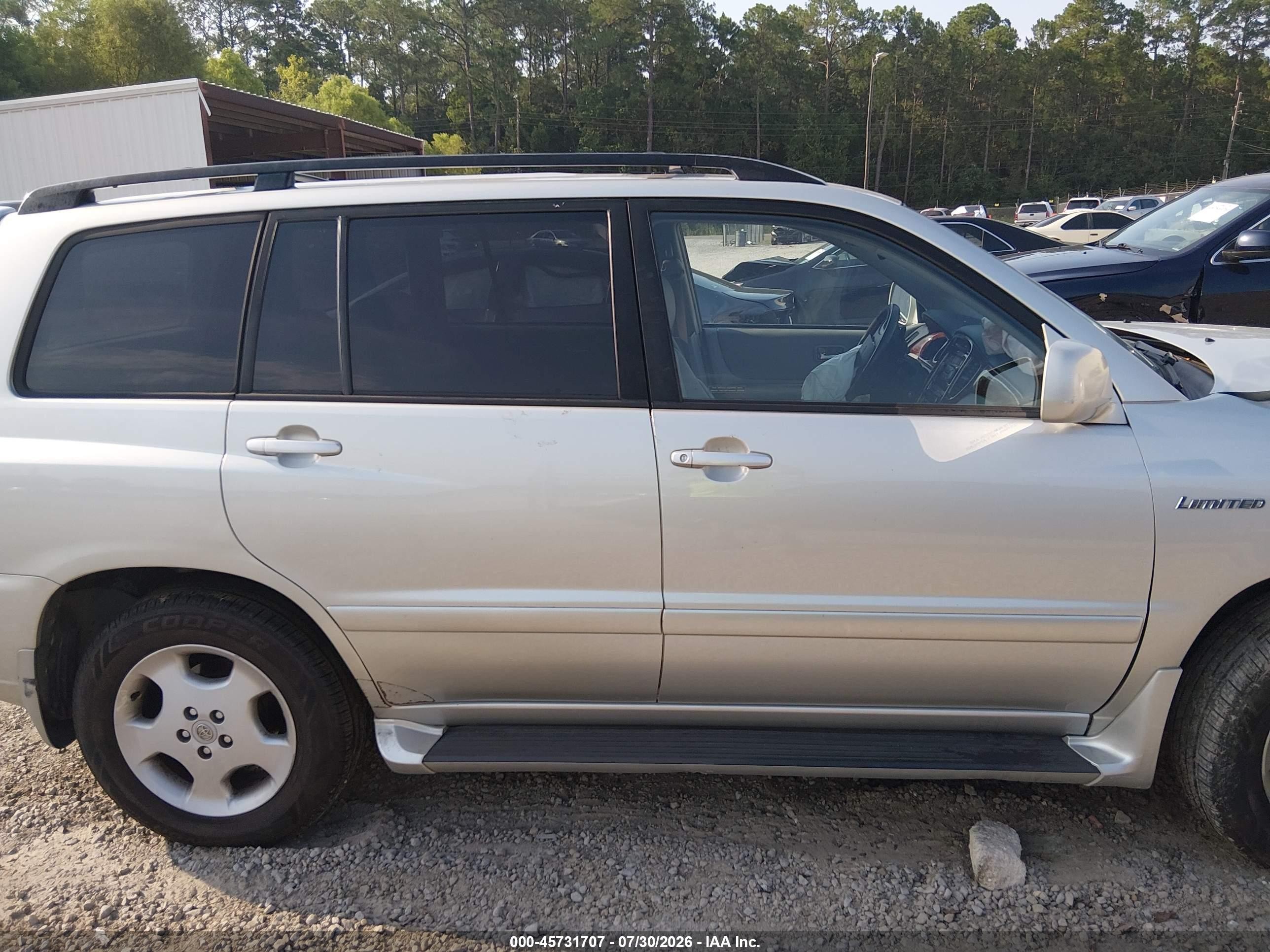 2004 Toyota Highlander Limited V6 Gray vin: JTEEP21A440050325
