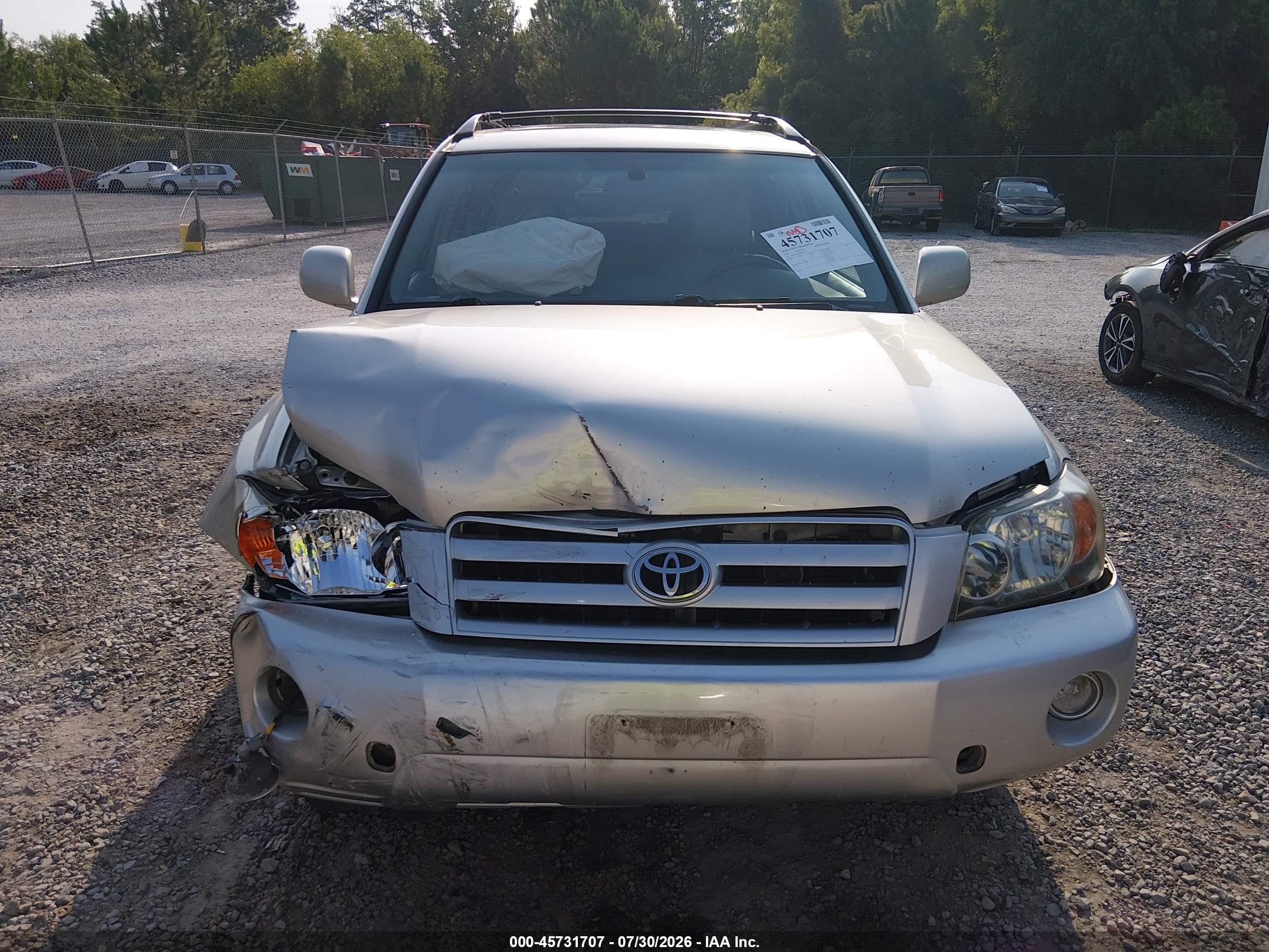 2004 Toyota Highlander Limited V6 Gray vin: JTEEP21A440050325