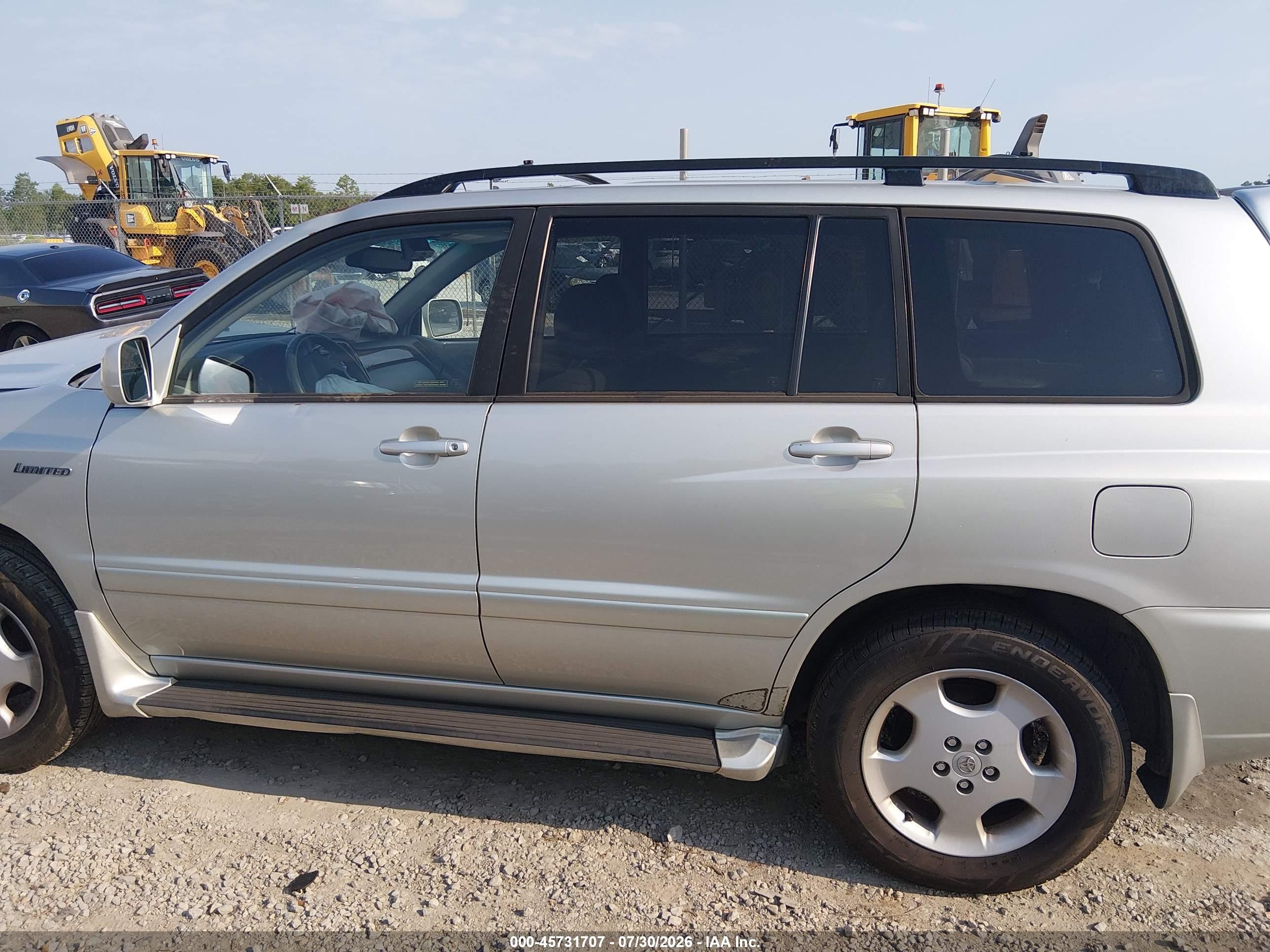 2004 Toyota Highlander Limited V6 Gray vin: JTEEP21A440050325