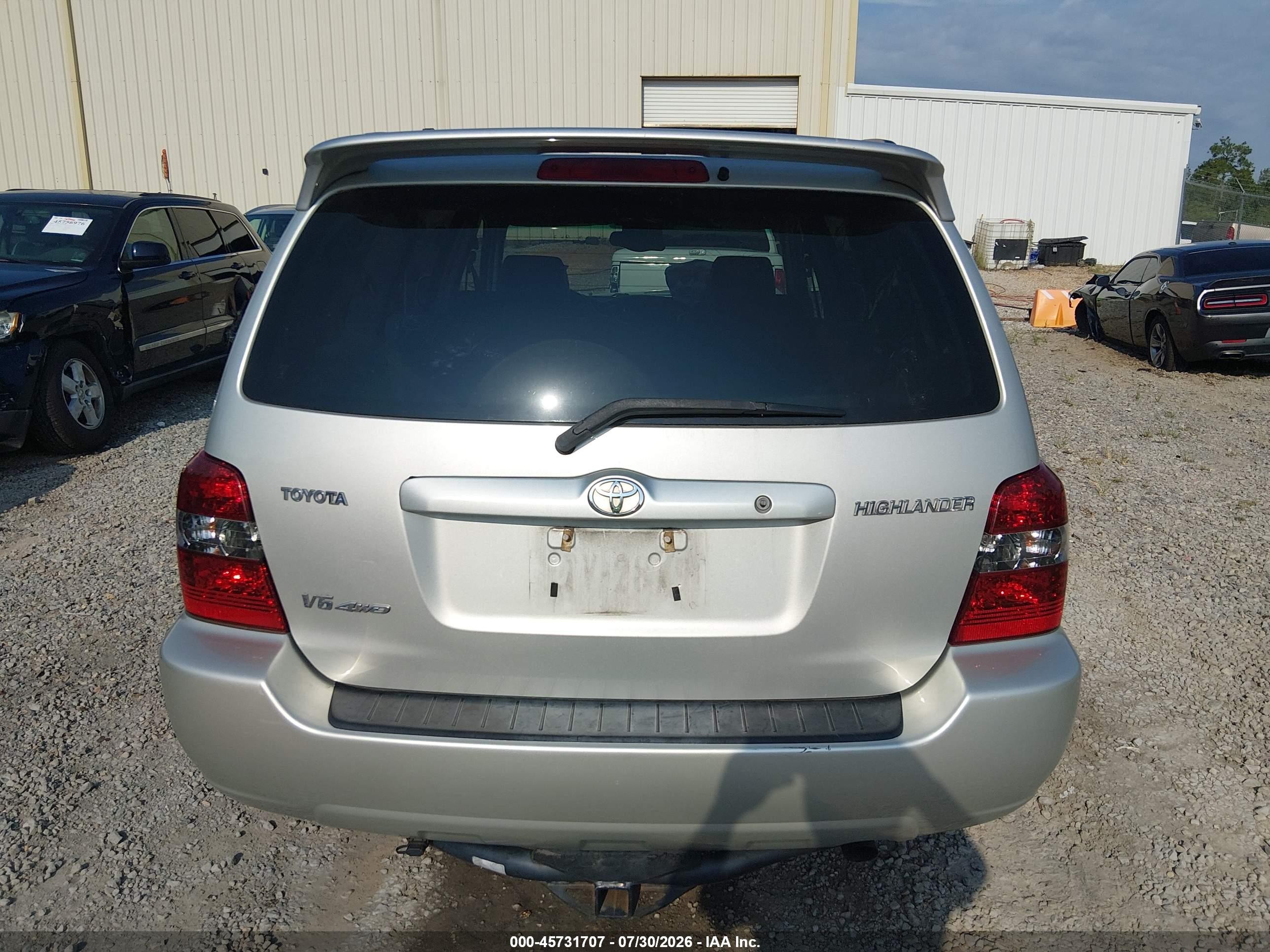 2004 Toyota Highlander Limited V6 Gray vin: JTEEP21A440050325
