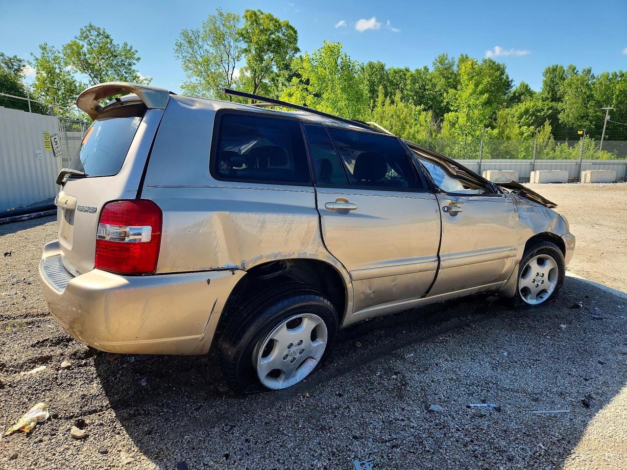 2005 Toyota Highlander Limited Gray vin: JTEEP21A450078787