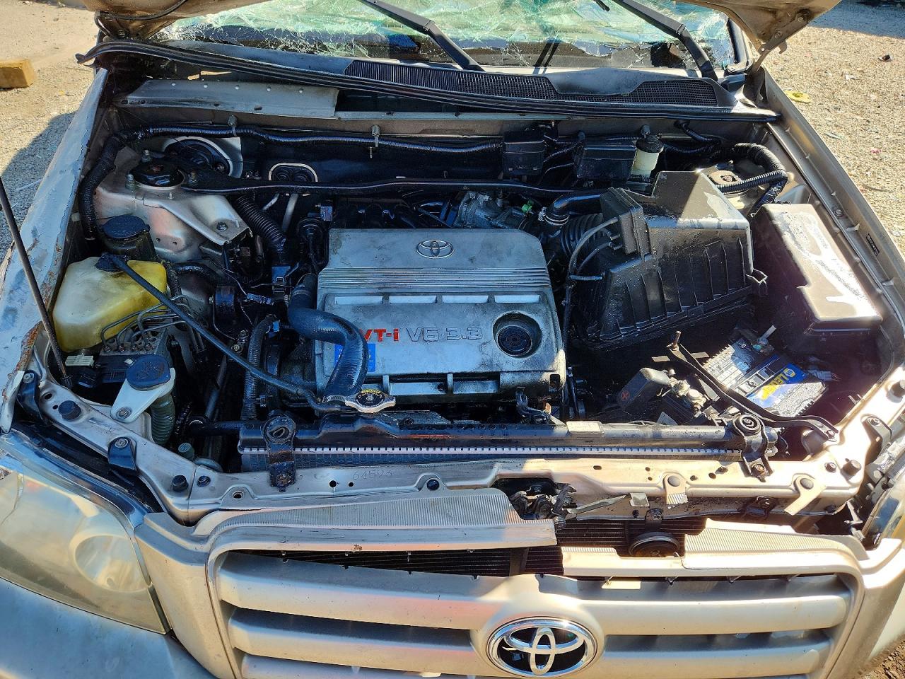 2005 Toyota Highlander Limited Gray vin: JTEEP21A450078787