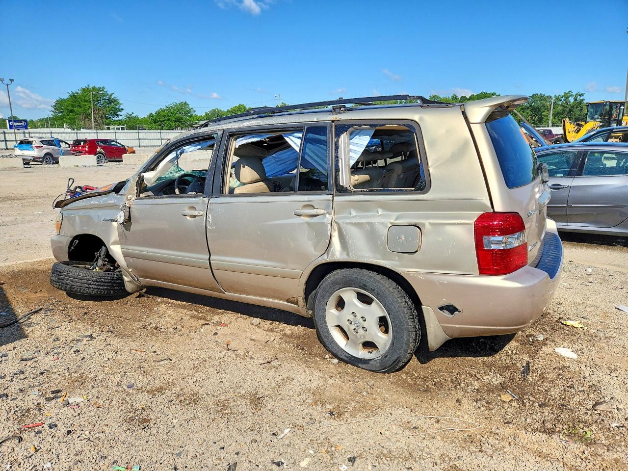 2005 Toyota Highlander Limited Gray vin: JTEEP21A450078787