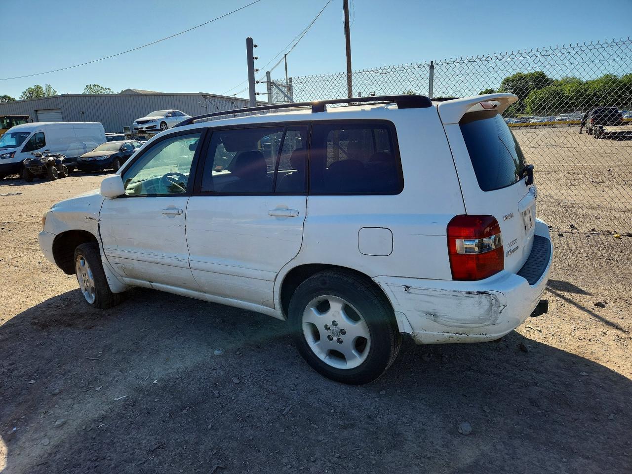2005 Toyota Highlander Limited White vin: JTEEP21A450084007