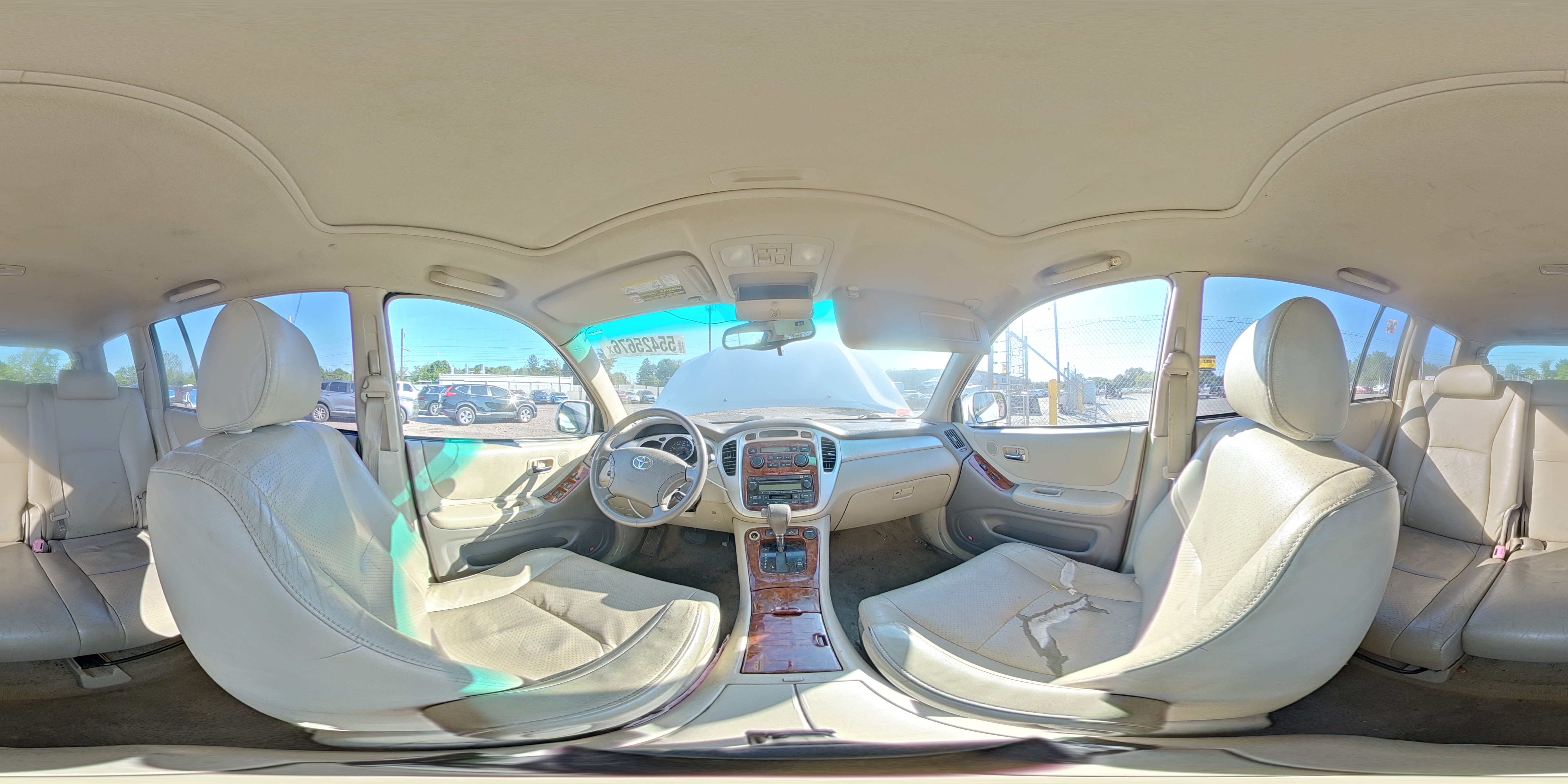 2005 Toyota Highlander Limited White vin: JTEEP21A450084007
