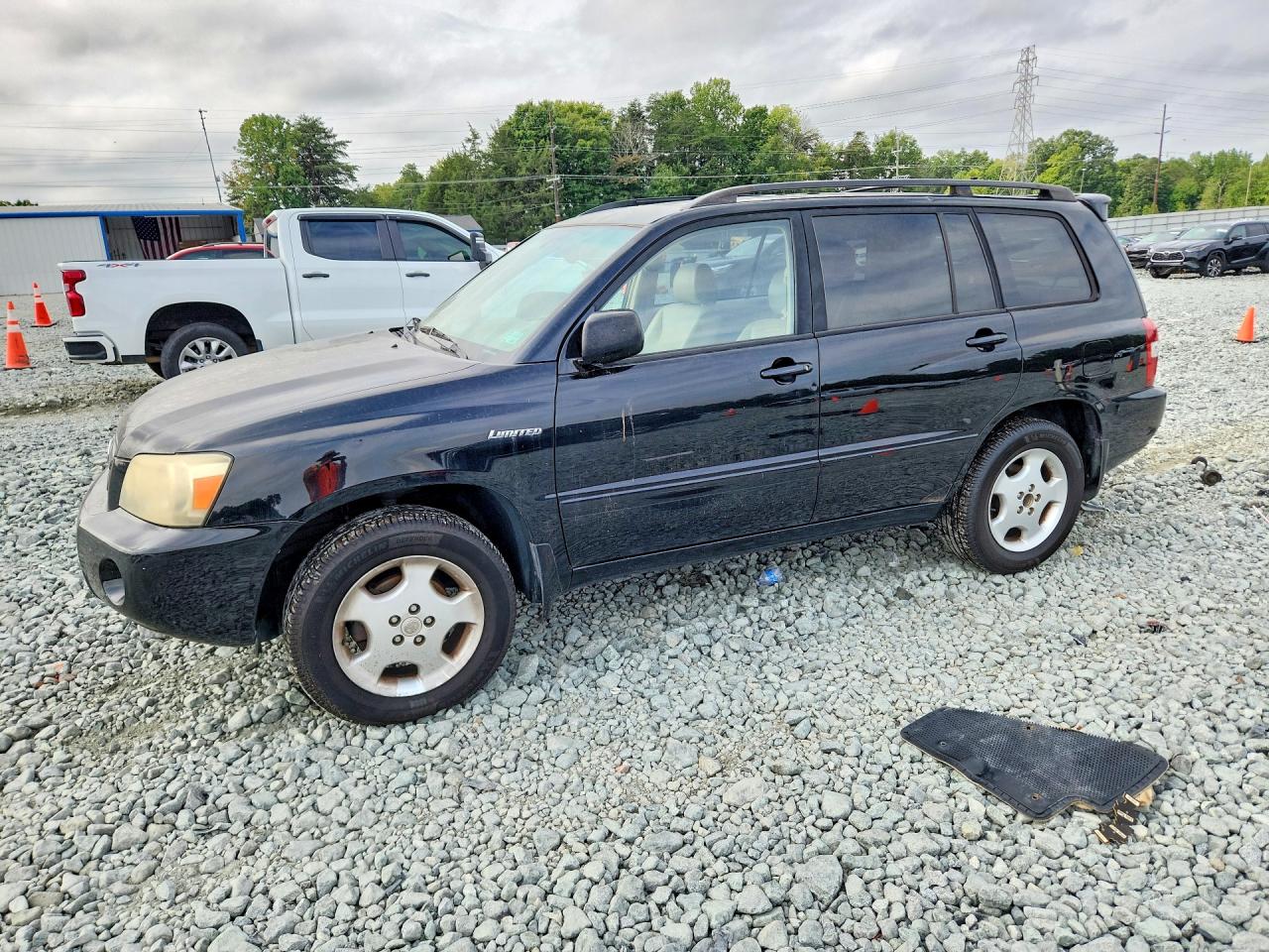 2005 Toyota Highlander Limited Black vin: JTEEP21A450102361