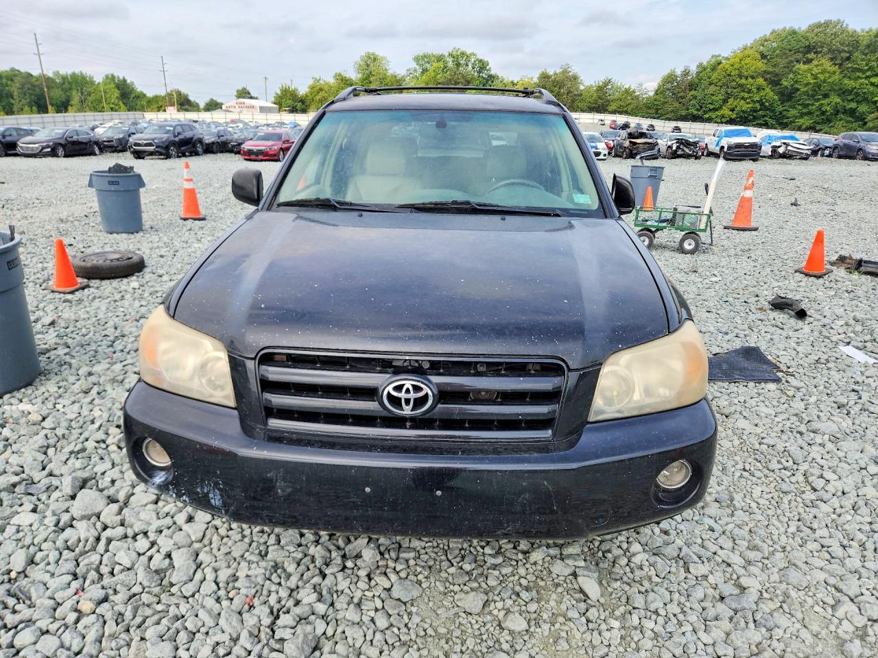 2005 Toyota Highlander Limited Black vin: JTEEP21A450102361