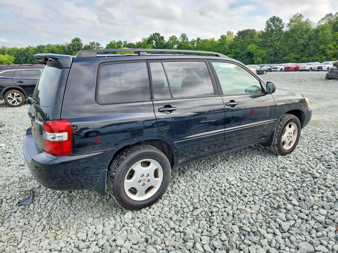2005 Toyota Highlander Limited Black vin: JTEEP21A450102361