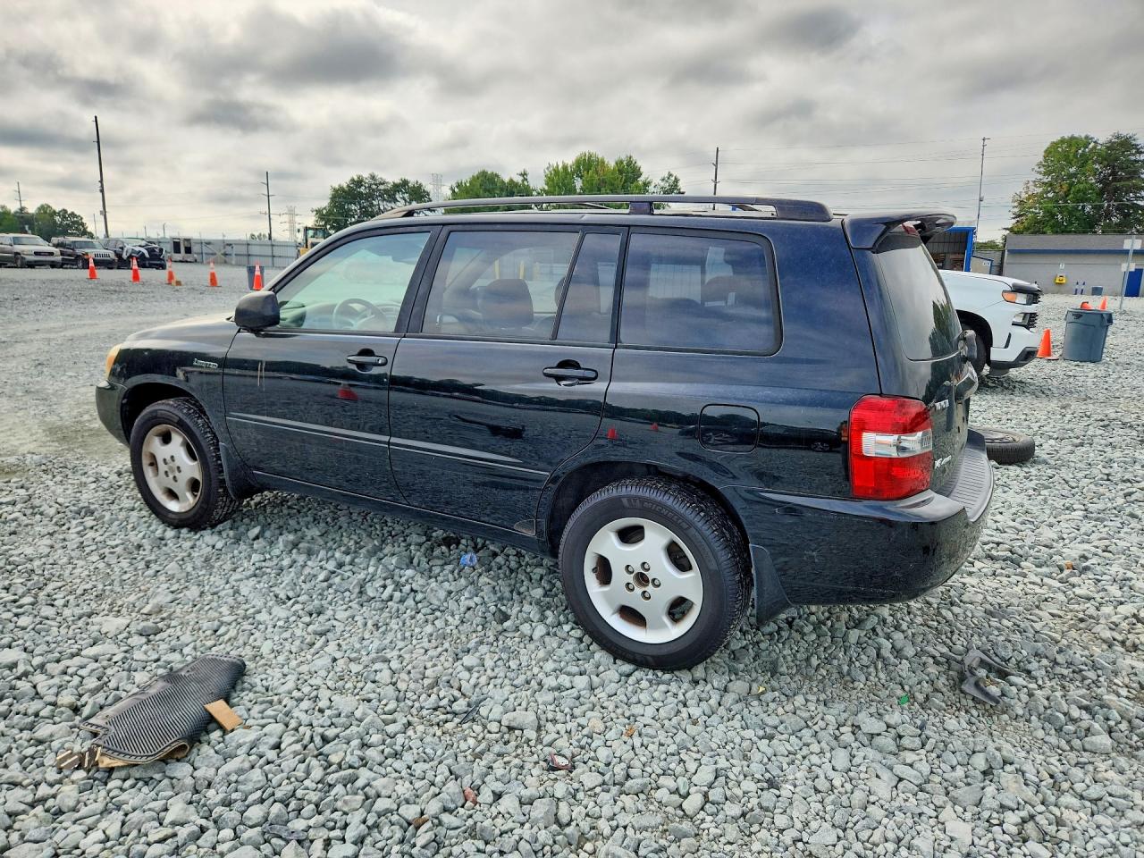 2005 Toyota Highlander Limited Black vin: JTEEP21A450102361