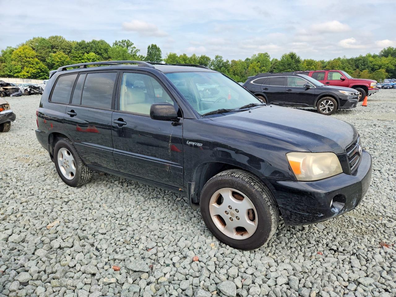 2005 Toyota Highlander Limited Black vin: JTEEP21A450102361