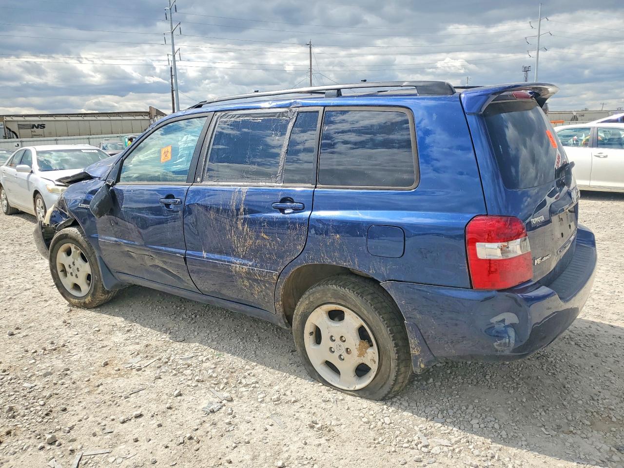 2005 Toyota Highlander Limited Blue vin: JTEEP21A450124862
