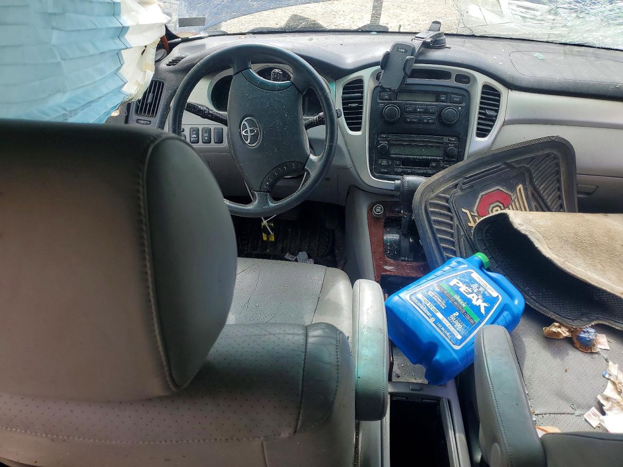 2005 Toyota Highlander Limited Blue vin: JTEEP21A450124862