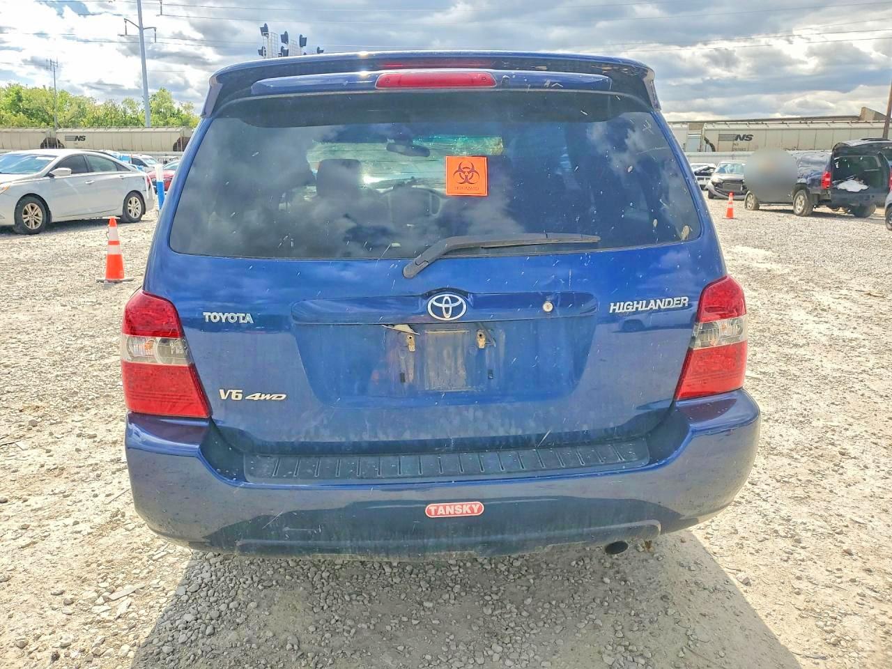 2005 Toyota Highlander Limited Blue vin: JTEEP21A450124862