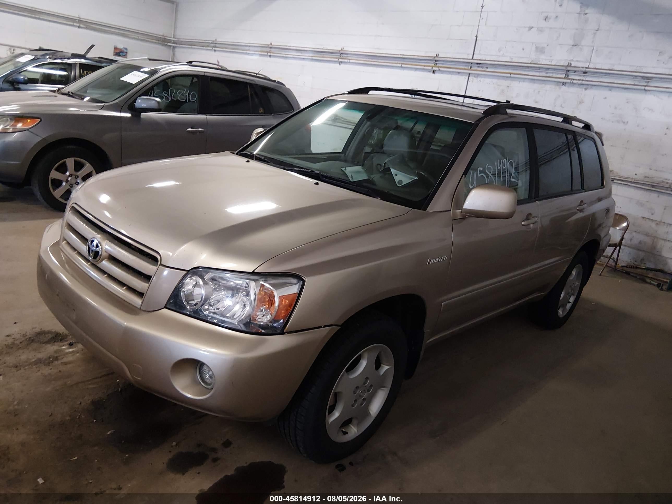2006 Toyota Highlander Limited V6 Золотой vin: JTEEP21A460141131