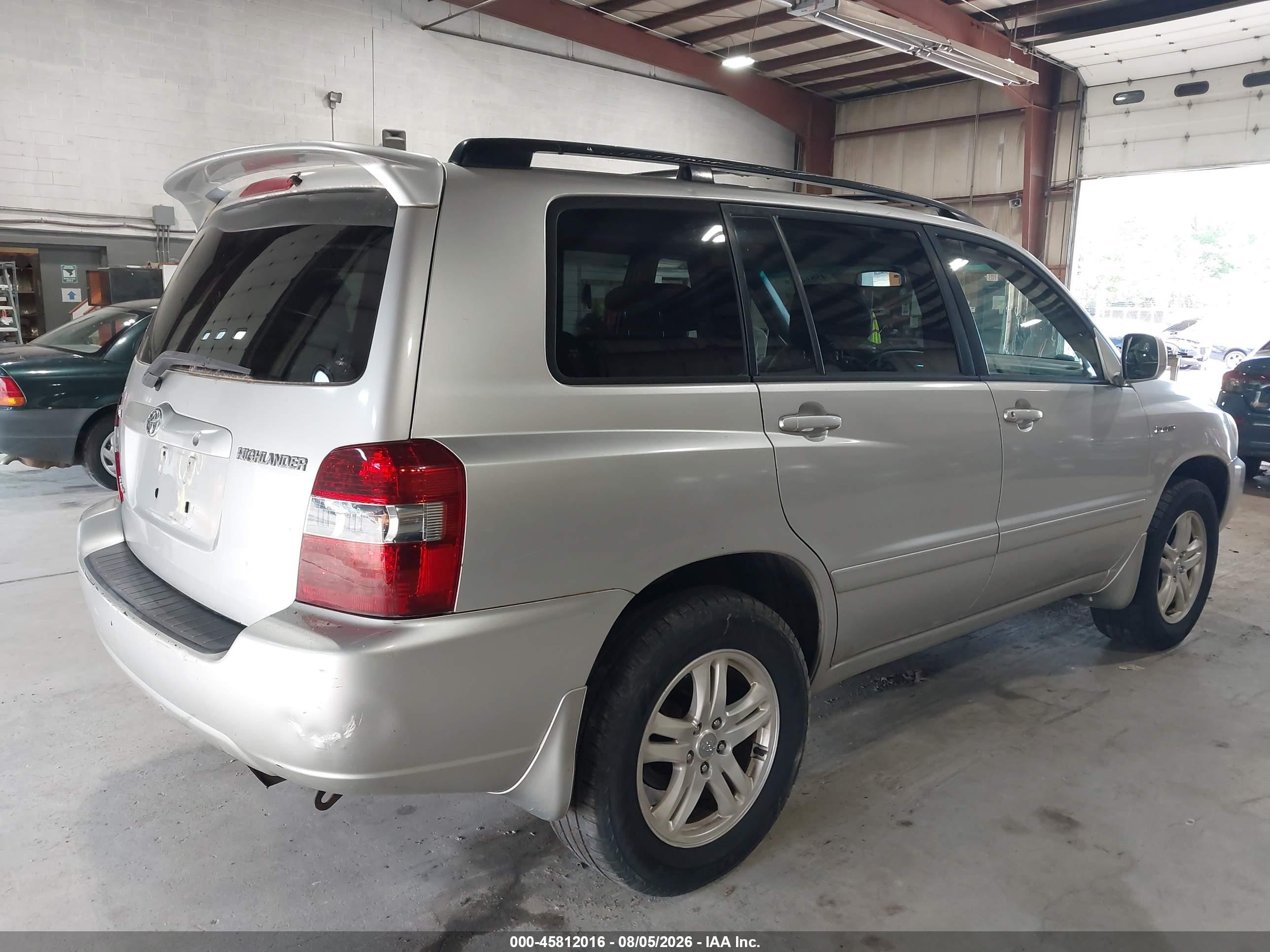 2006 Toyota Highlander Limited V6 Silver vin: JTEEP21A460146975