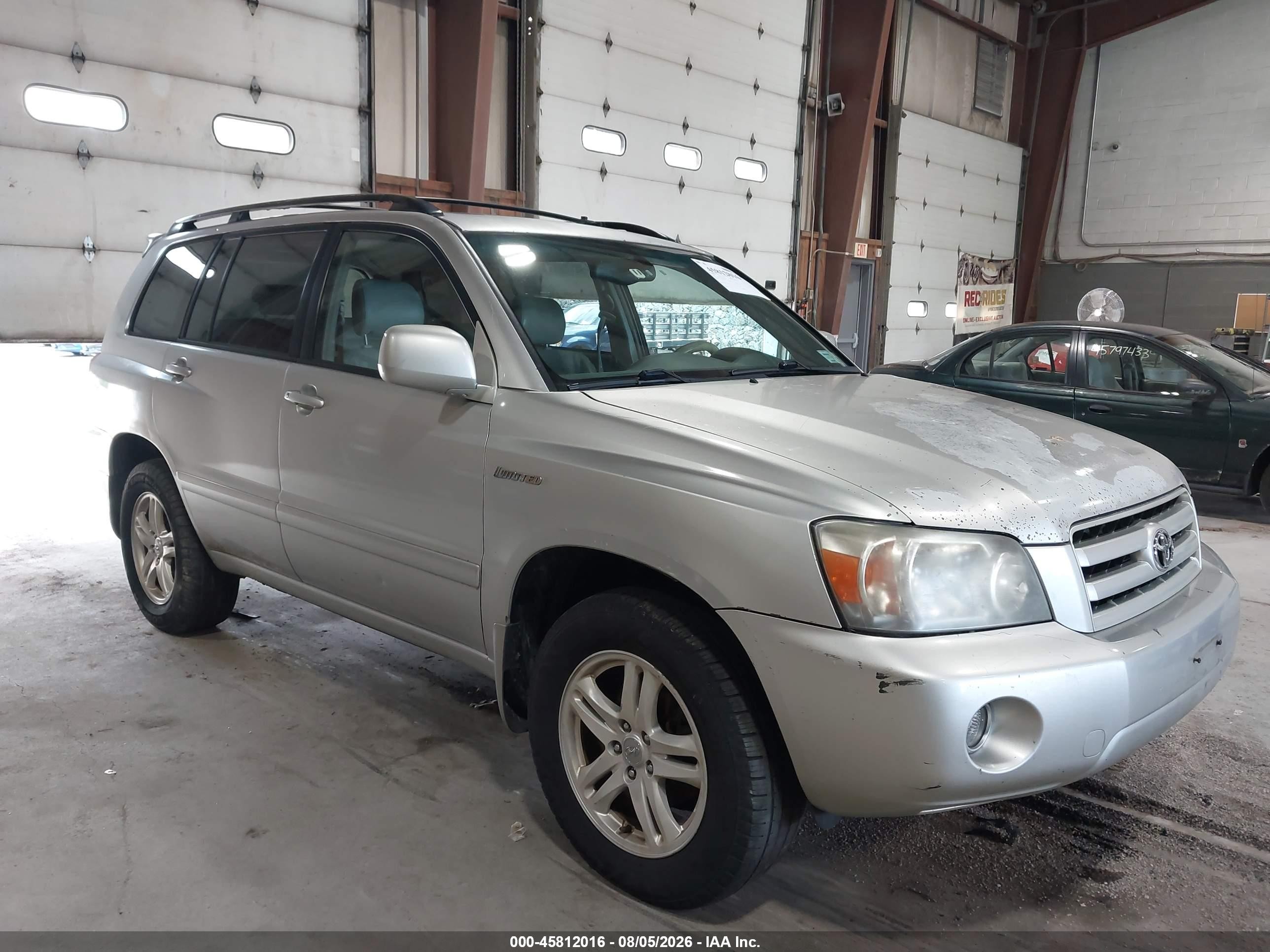 2006 Toyota Highlander Limited V6 Silver vin: JTEEP21A460146975