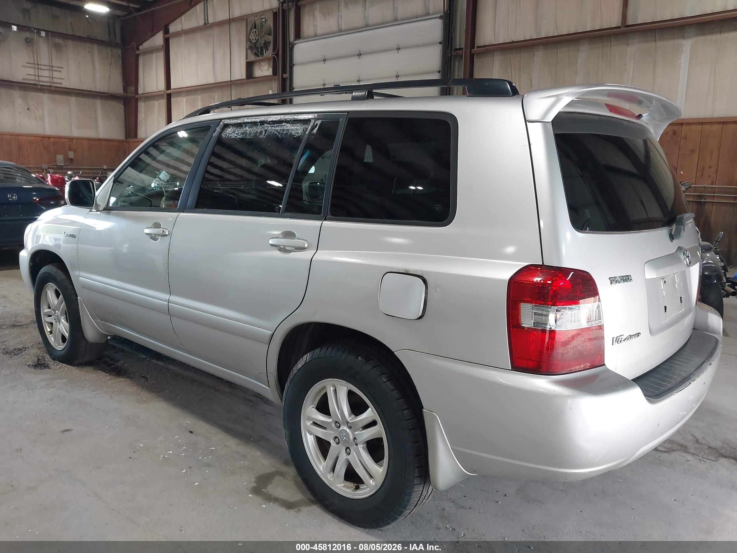 2006 Toyota Highlander Limited V6 Silver vin: JTEEP21A460146975