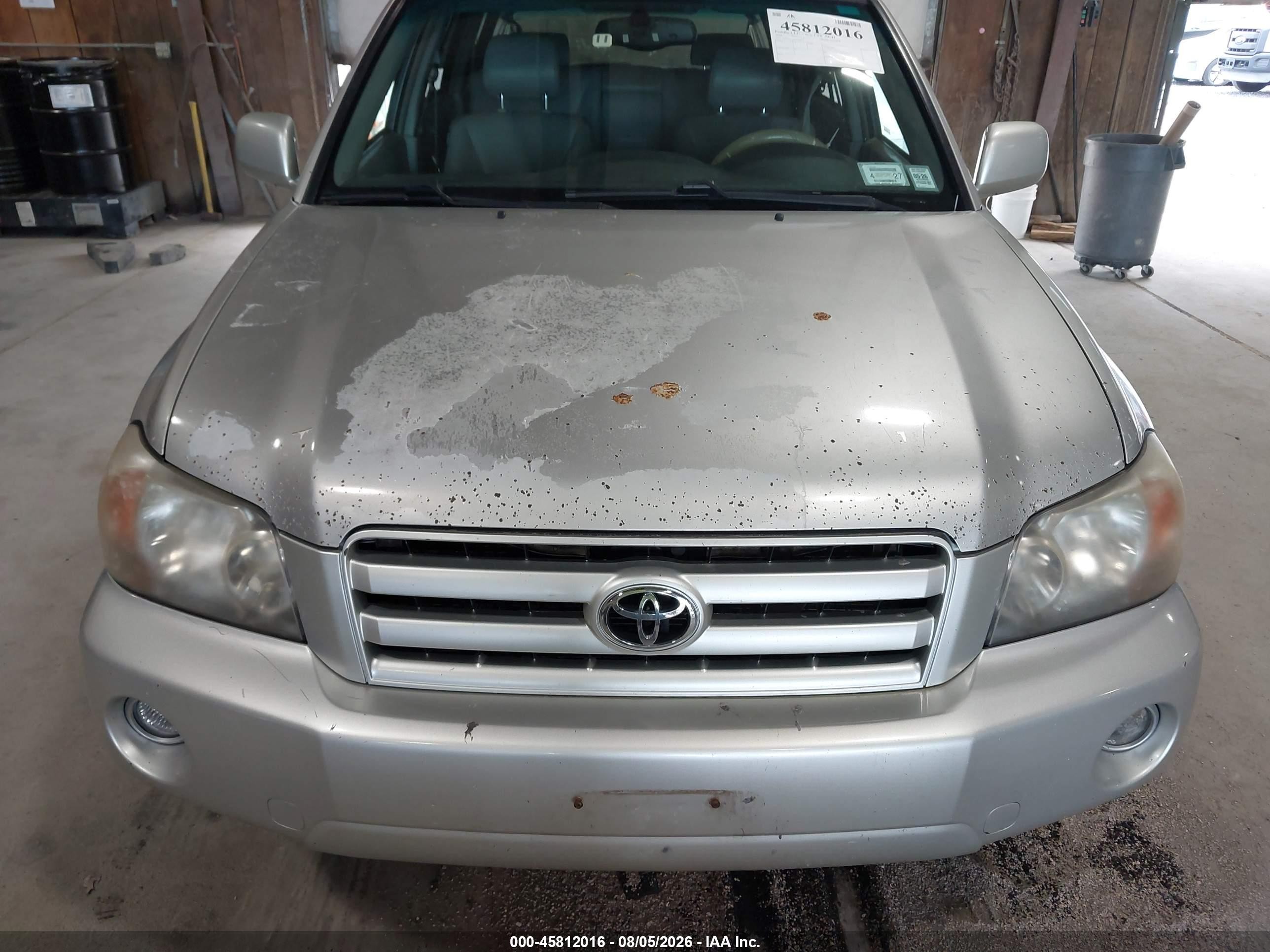 2006 Toyota Highlander Limited V6 Silver vin: JTEEP21A460146975