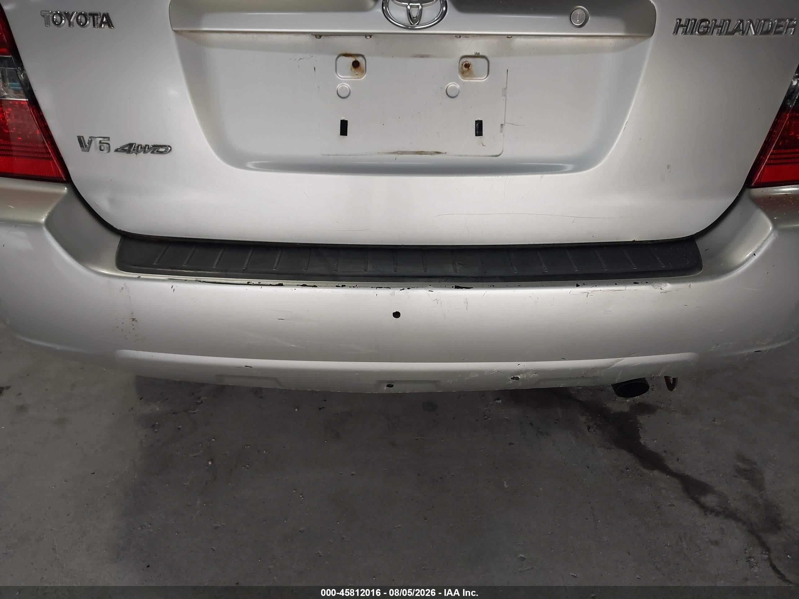 2006 Toyota Highlander Limited V6 Silver vin: JTEEP21A460146975