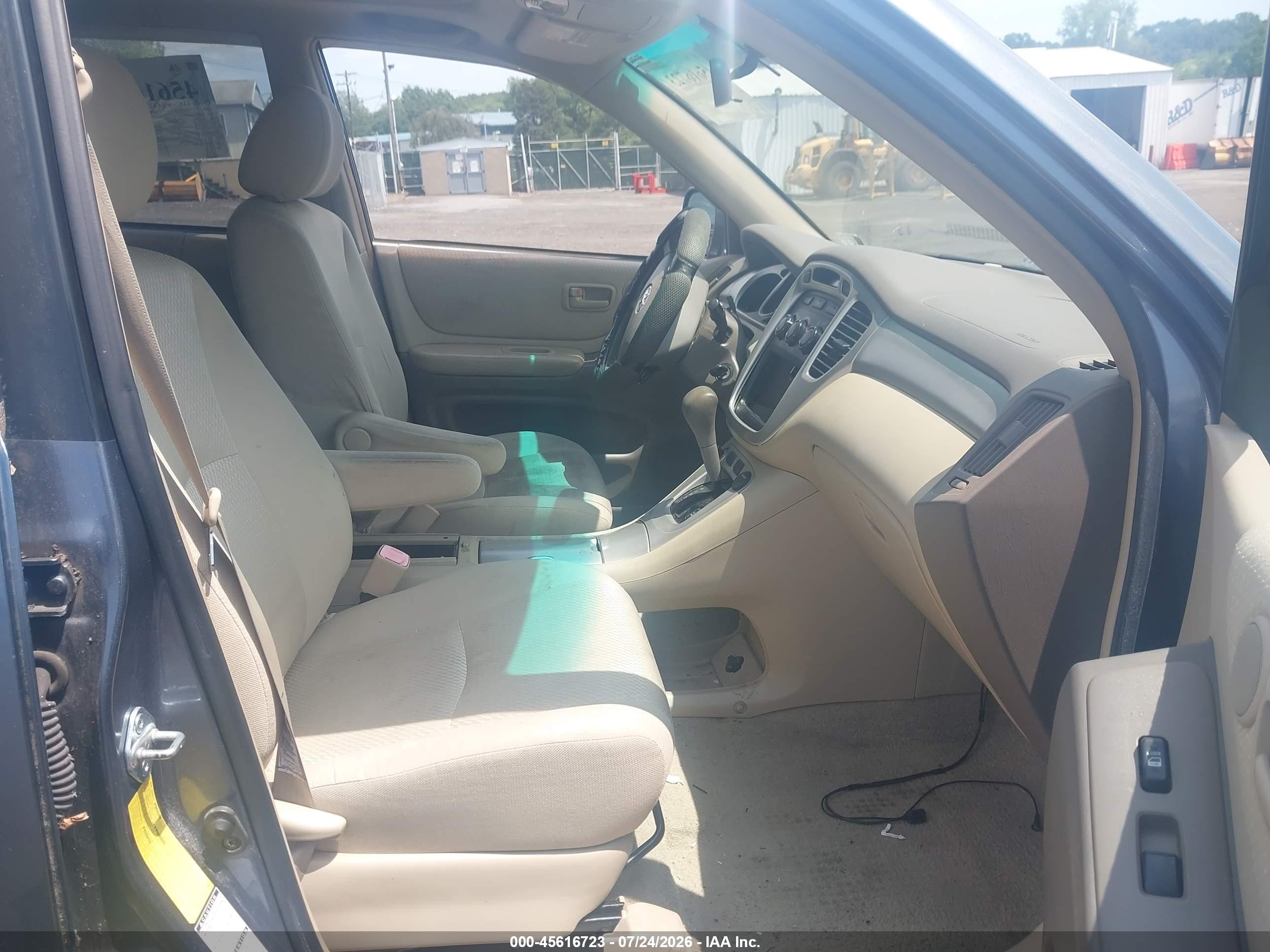 2006 Toyota Highlander V6 Light Blue vin: JTEEP21A460153411