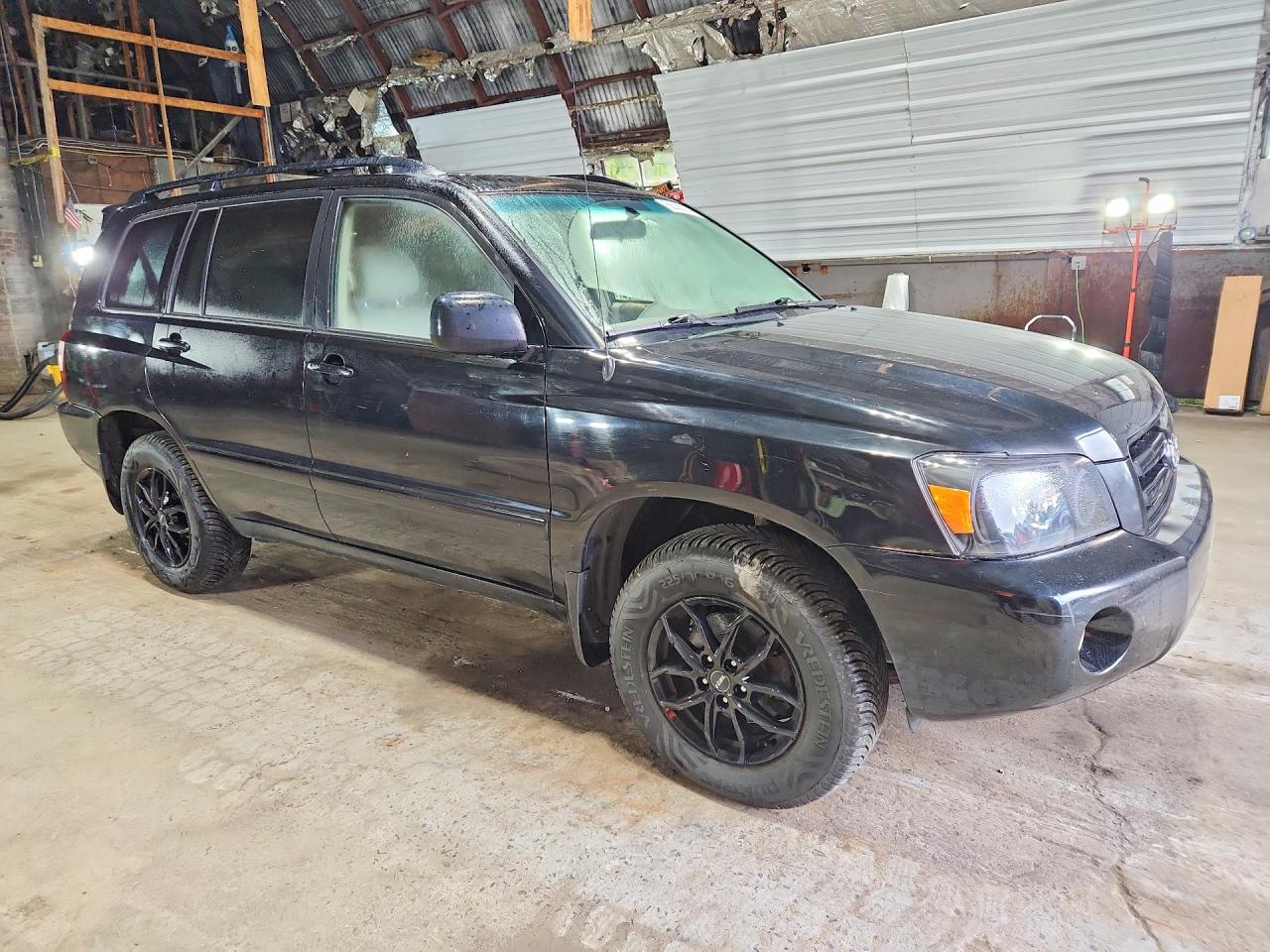 2006 Toyota Highlander Limited Black vin: JTEEP21A460156342