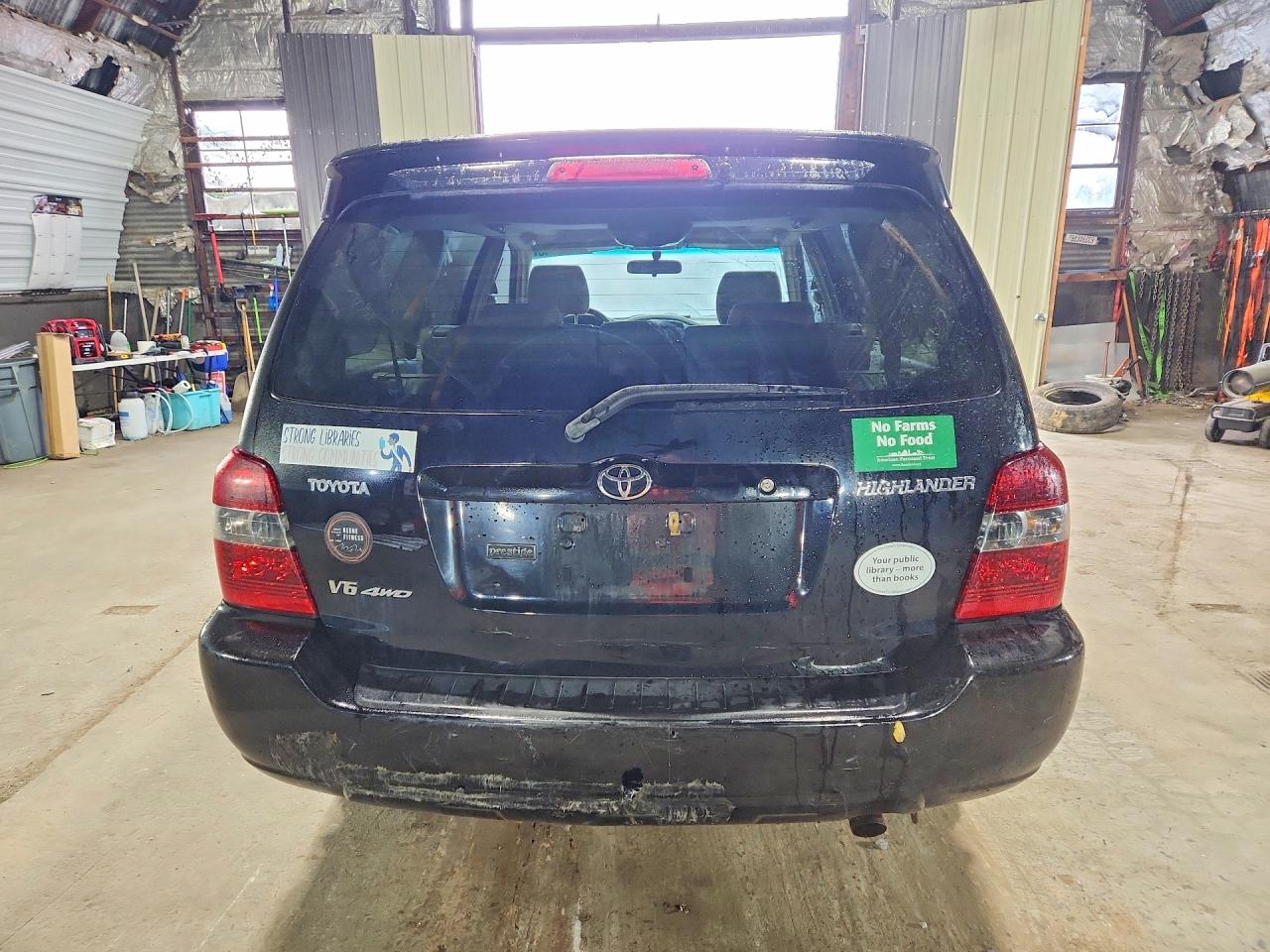2006 Toyota Highlander Limited Black vin: JTEEP21A460156342