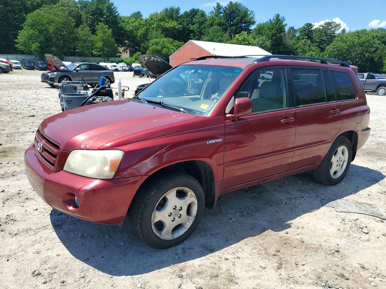 2006 Toyota Highlander Limited Red vin: JTEEP21A460159161