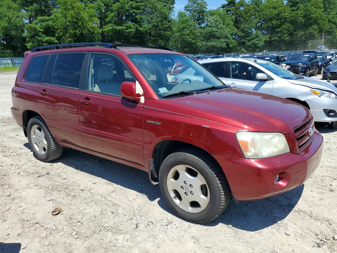 2006 Toyota Highlander Limited Red vin: JTEEP21A460159161