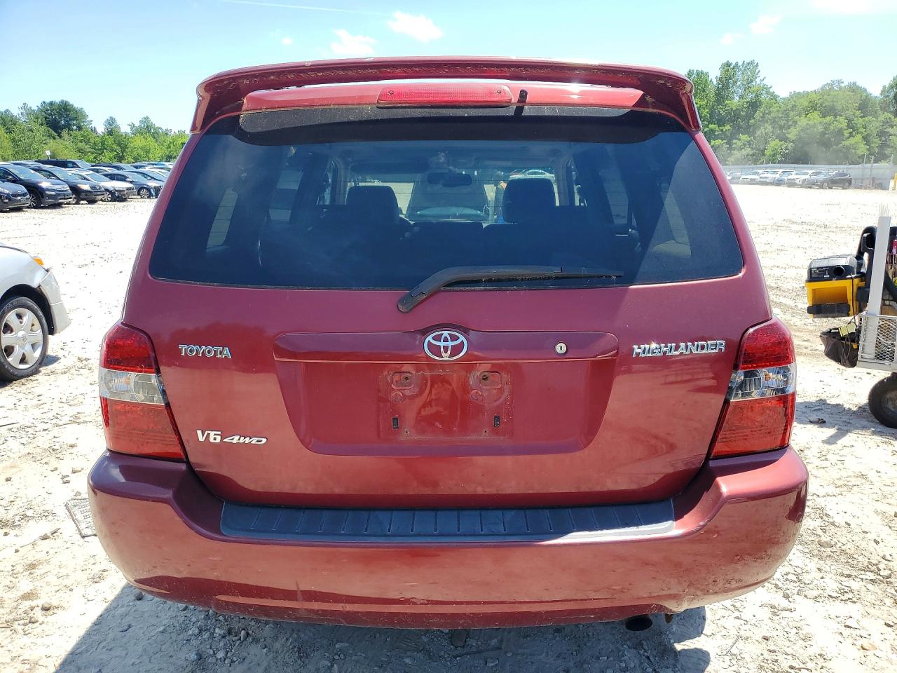 2006 Toyota Highlander Limited Red vin: JTEEP21A460159161