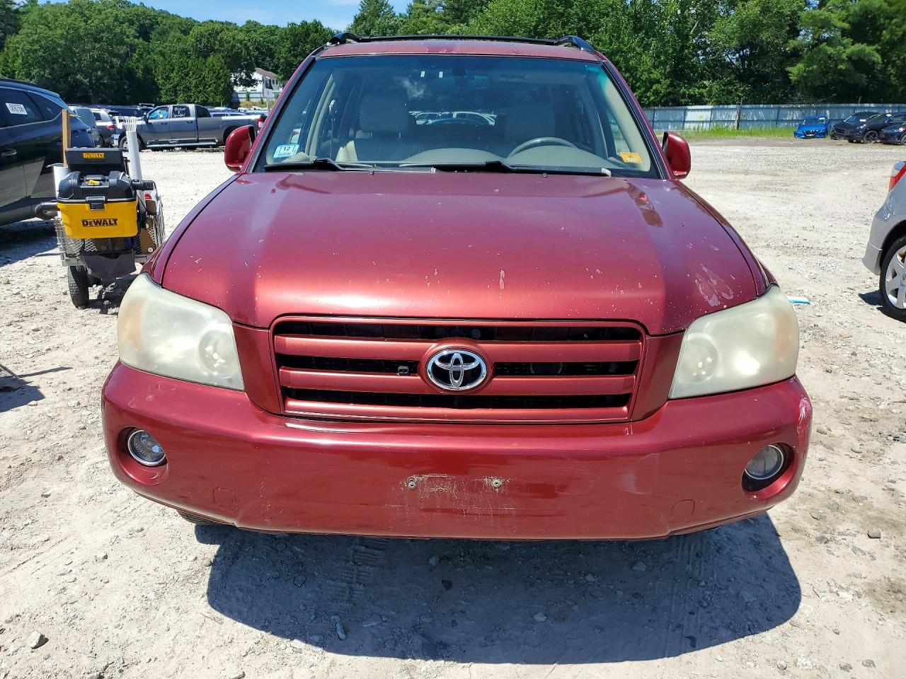 2006 Toyota Highlander Limited Red vin: JTEEP21A460159161